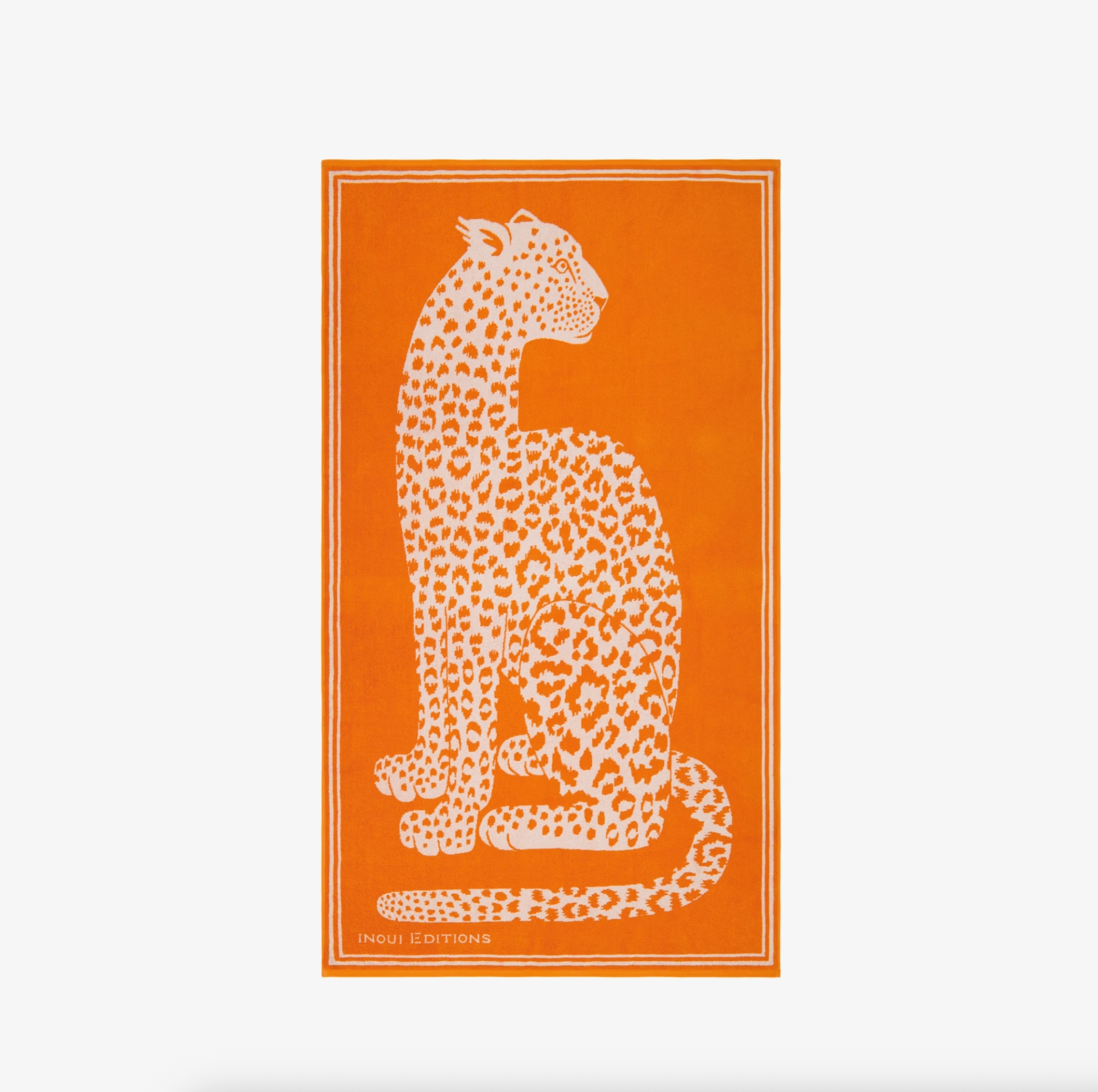 Beach Towel Leopard - Orange