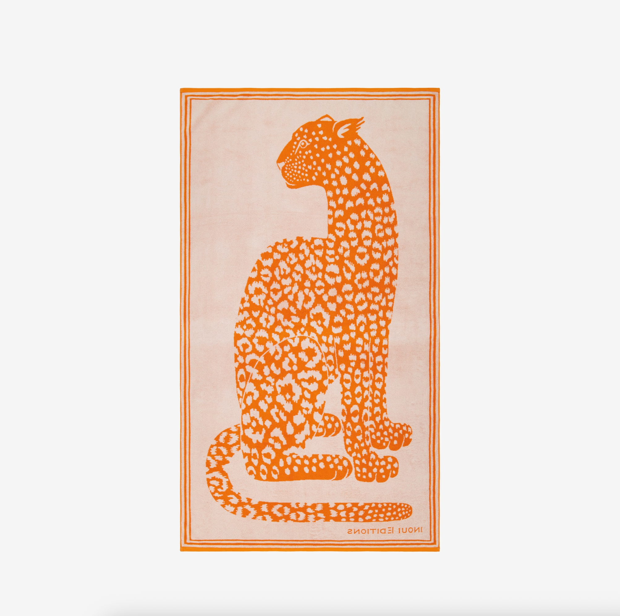 Beach Towel Leopard - Orange