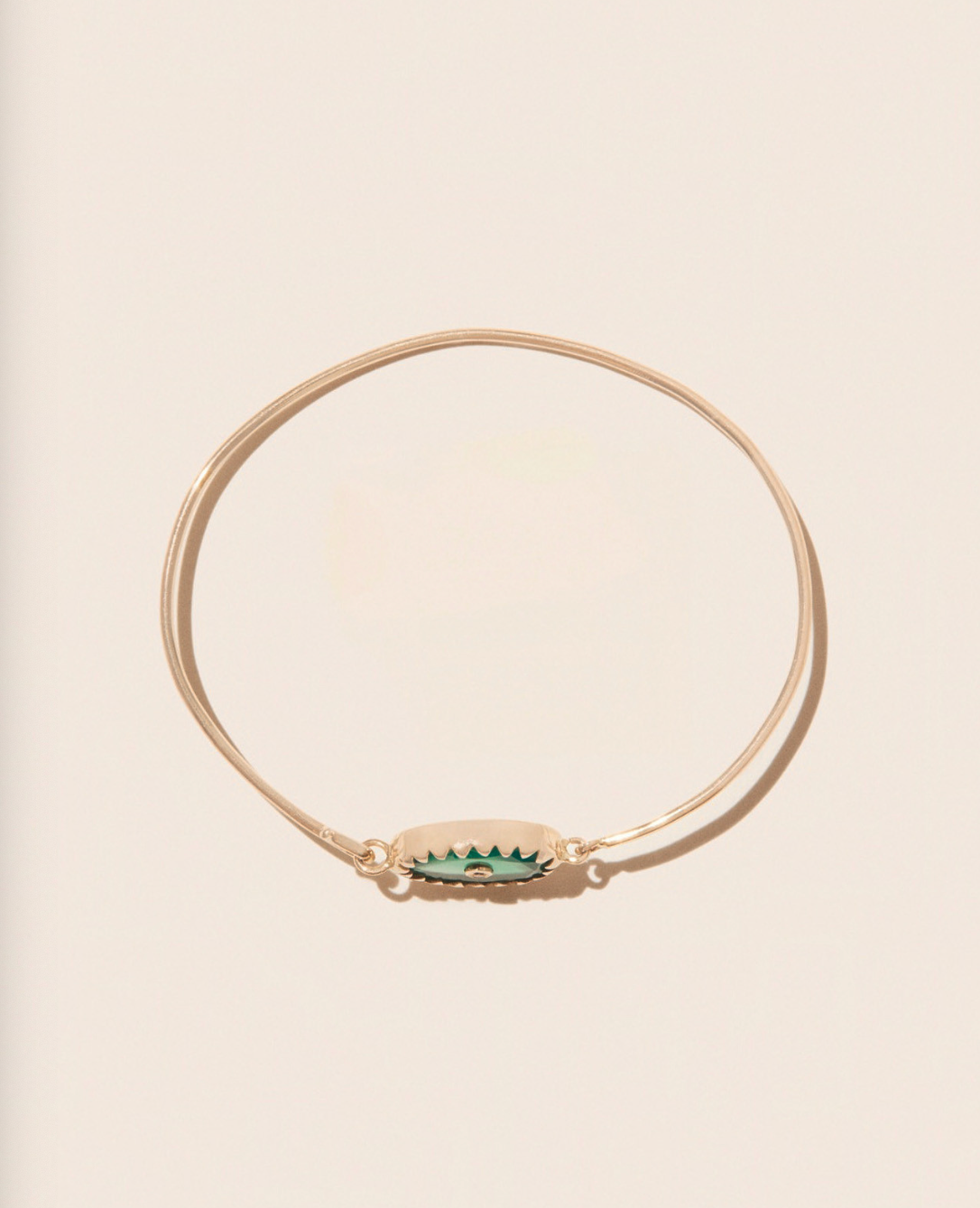 Orso Bangle - Green Onyx