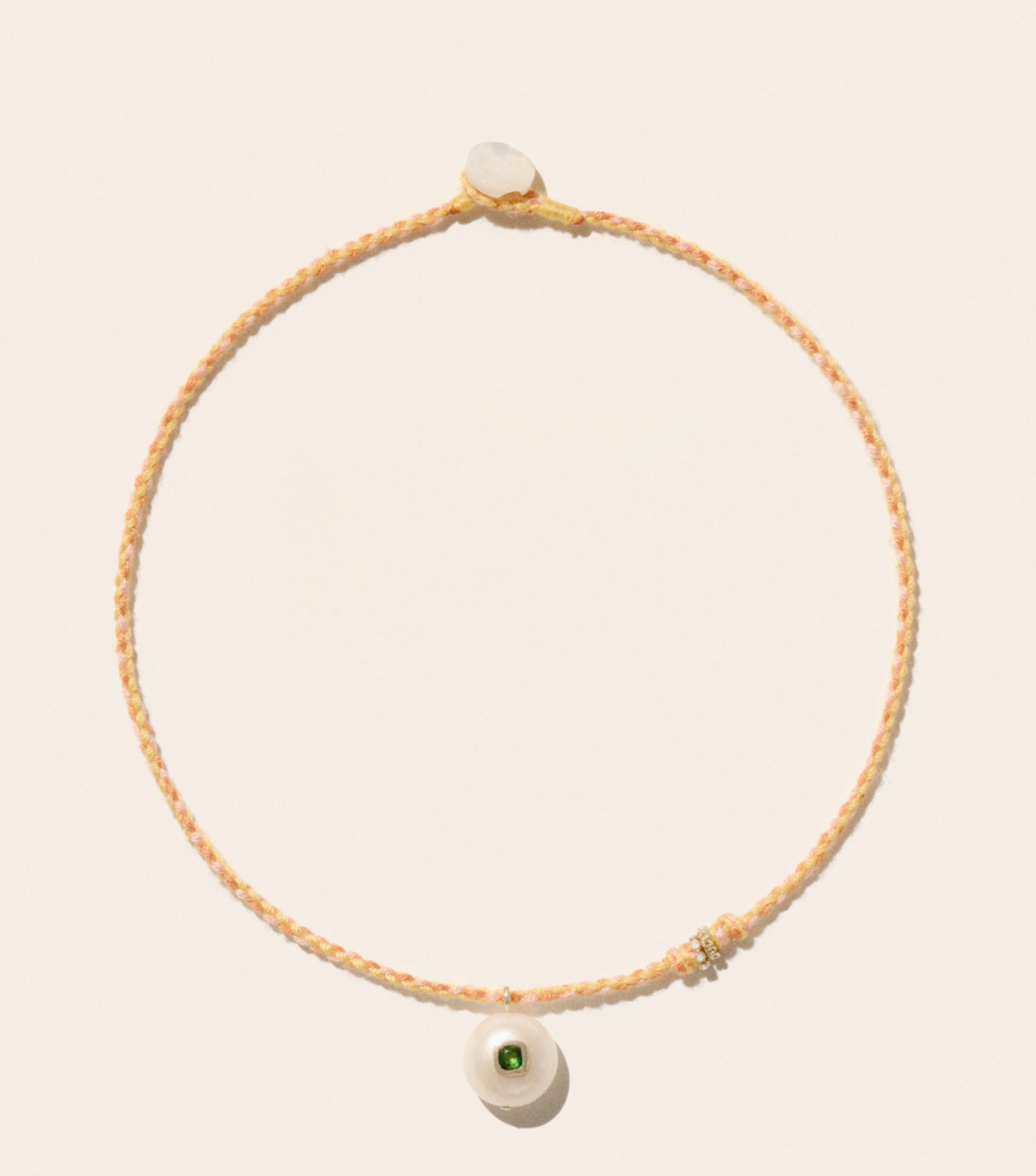 Eddie rope/Diopside necklace