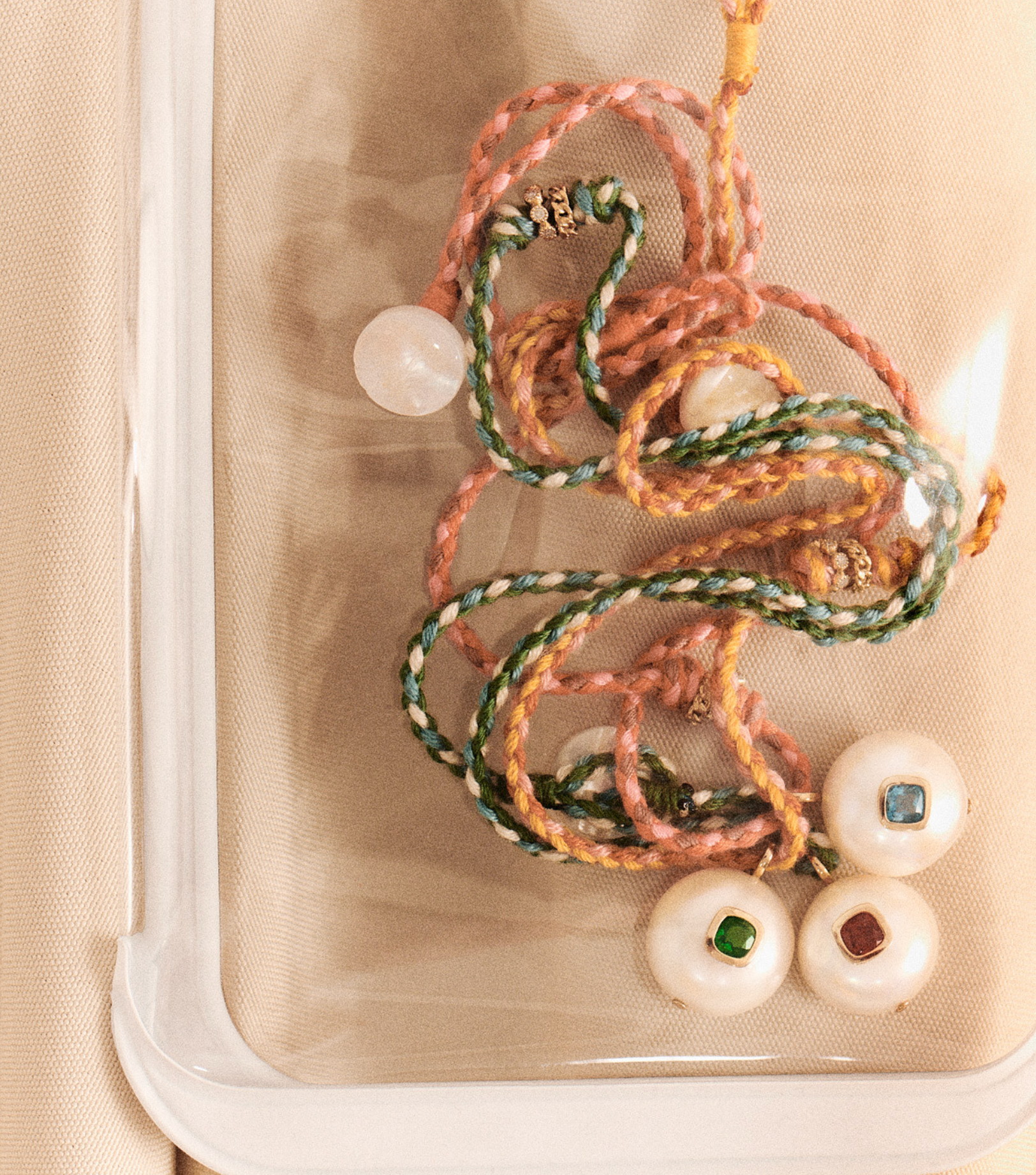 Eddie rope/topaz necklace