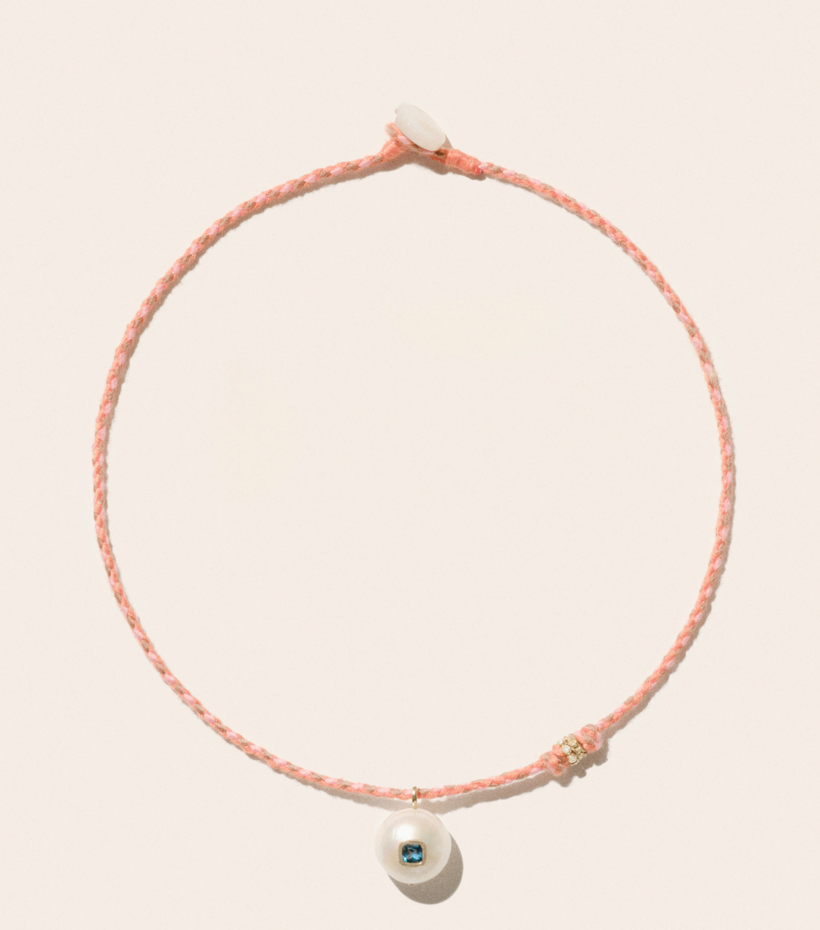 Eddie rope/topaz necklace