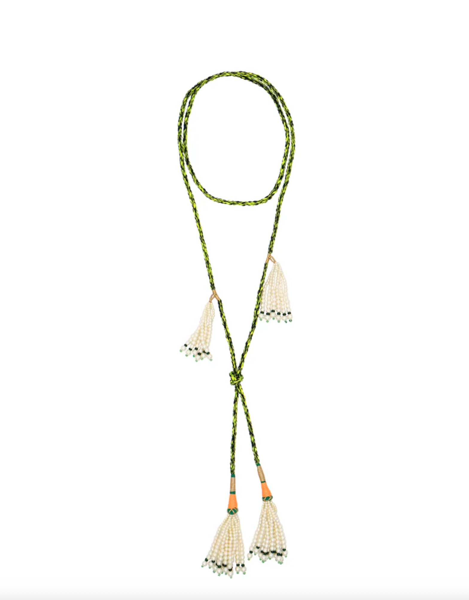 Double Tie Necklace - Vert