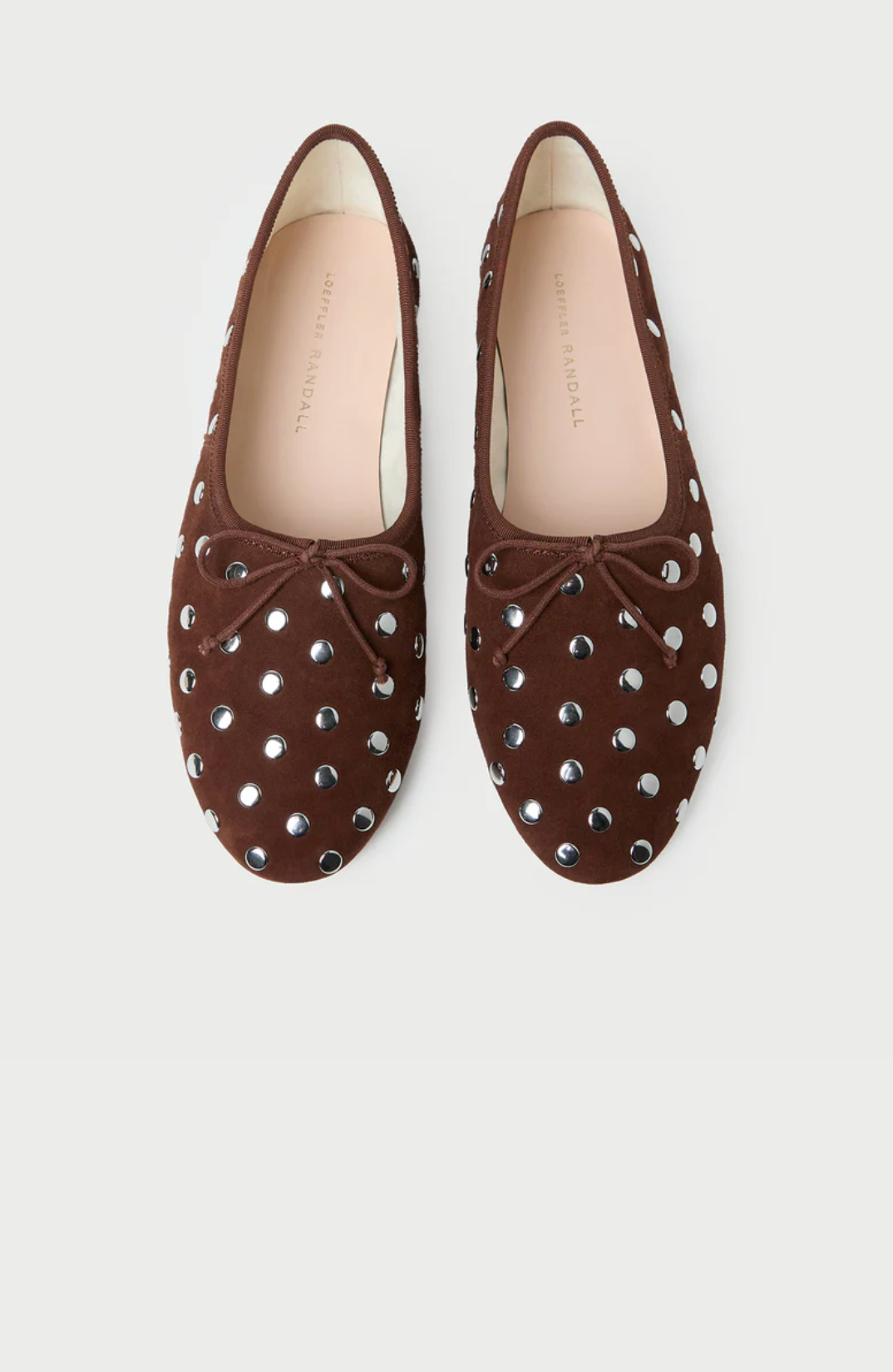 Landon Soft Ballet Flat - Espresso/Silver