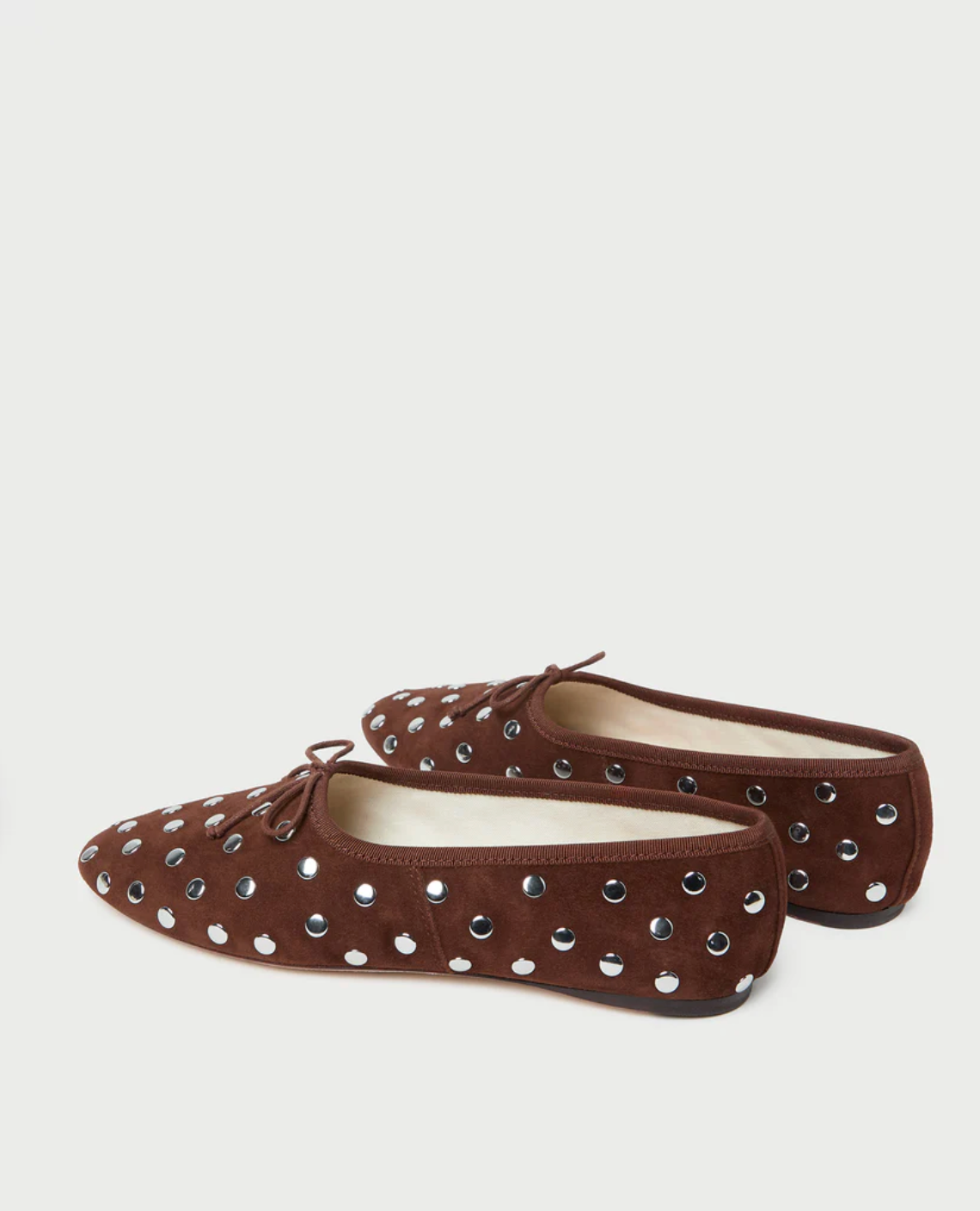 Landon Soft Ballet Flat - Espresso/Silver