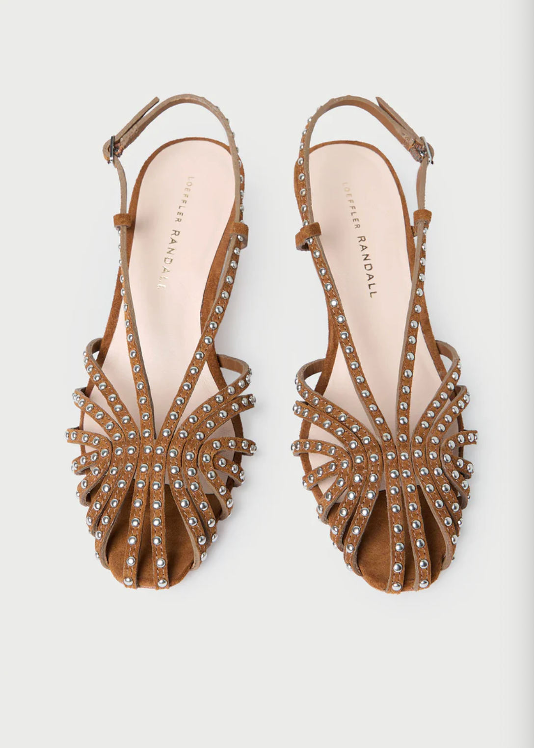 Priscilla Lattice Slingback Mid Heel Sandal - Cacao/Silver