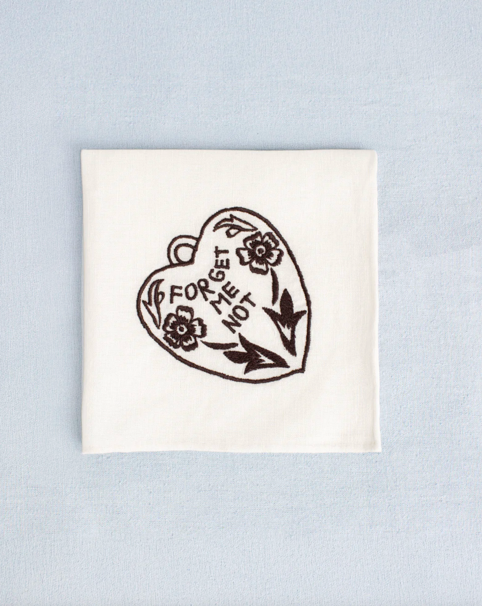 Cai Java Heart Handkerchief - White Java