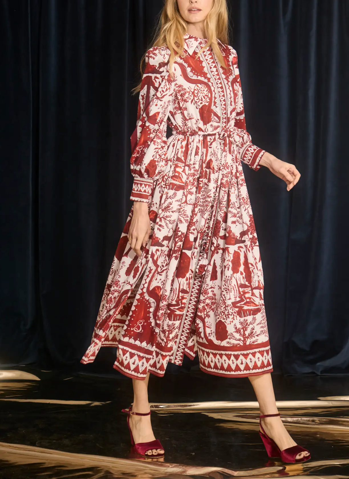 Rosie Dress - Central Park Toile