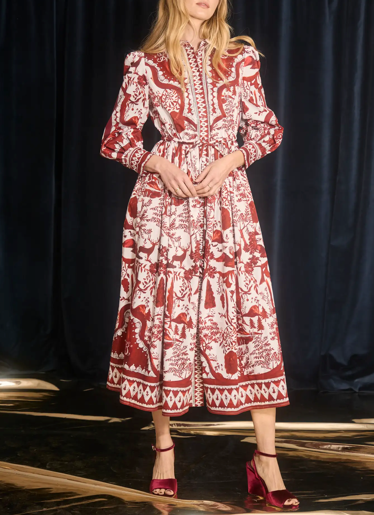 Rosie Dress - Central Park Toile