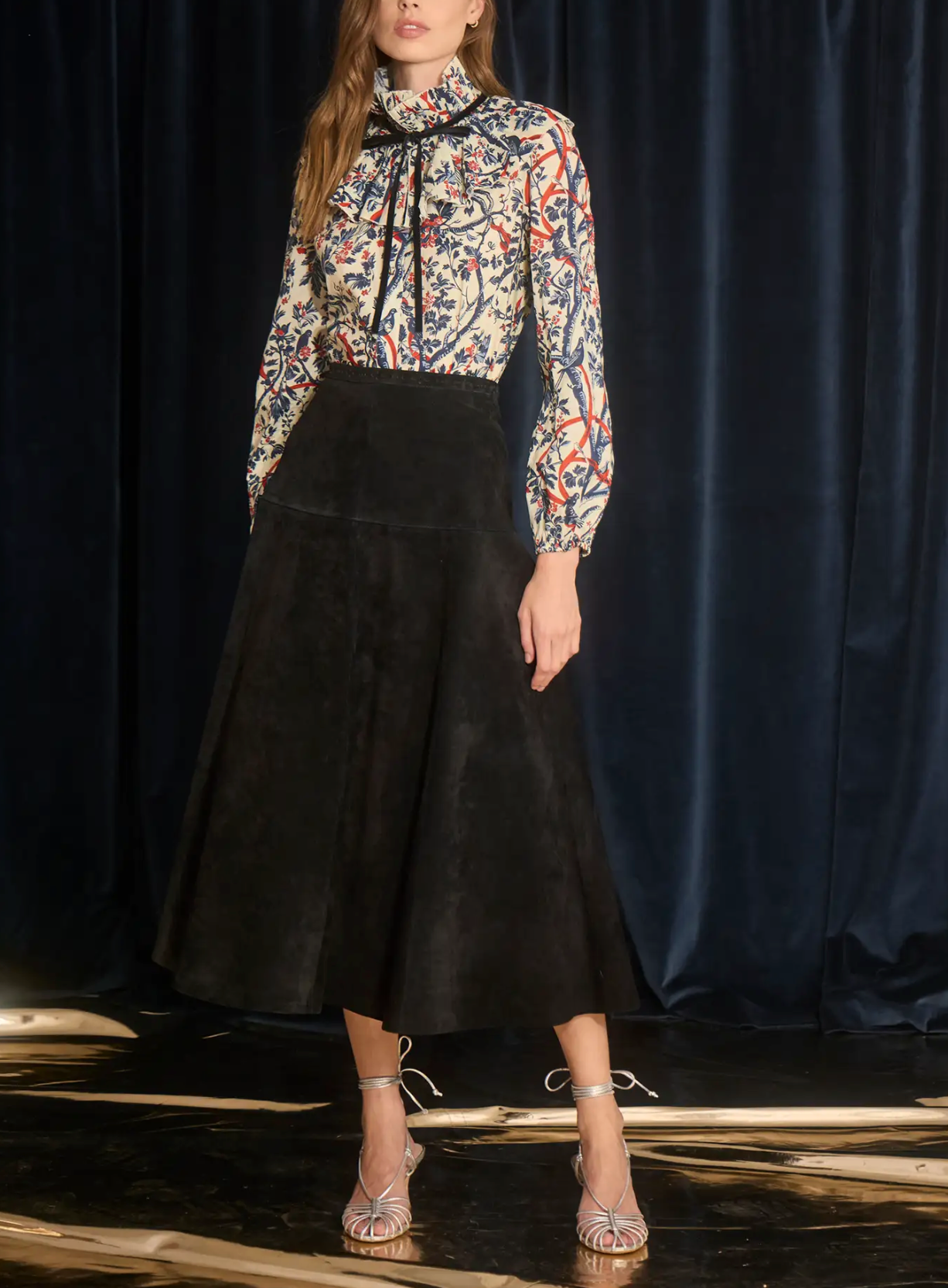 Ida Skirt - Noir Suede