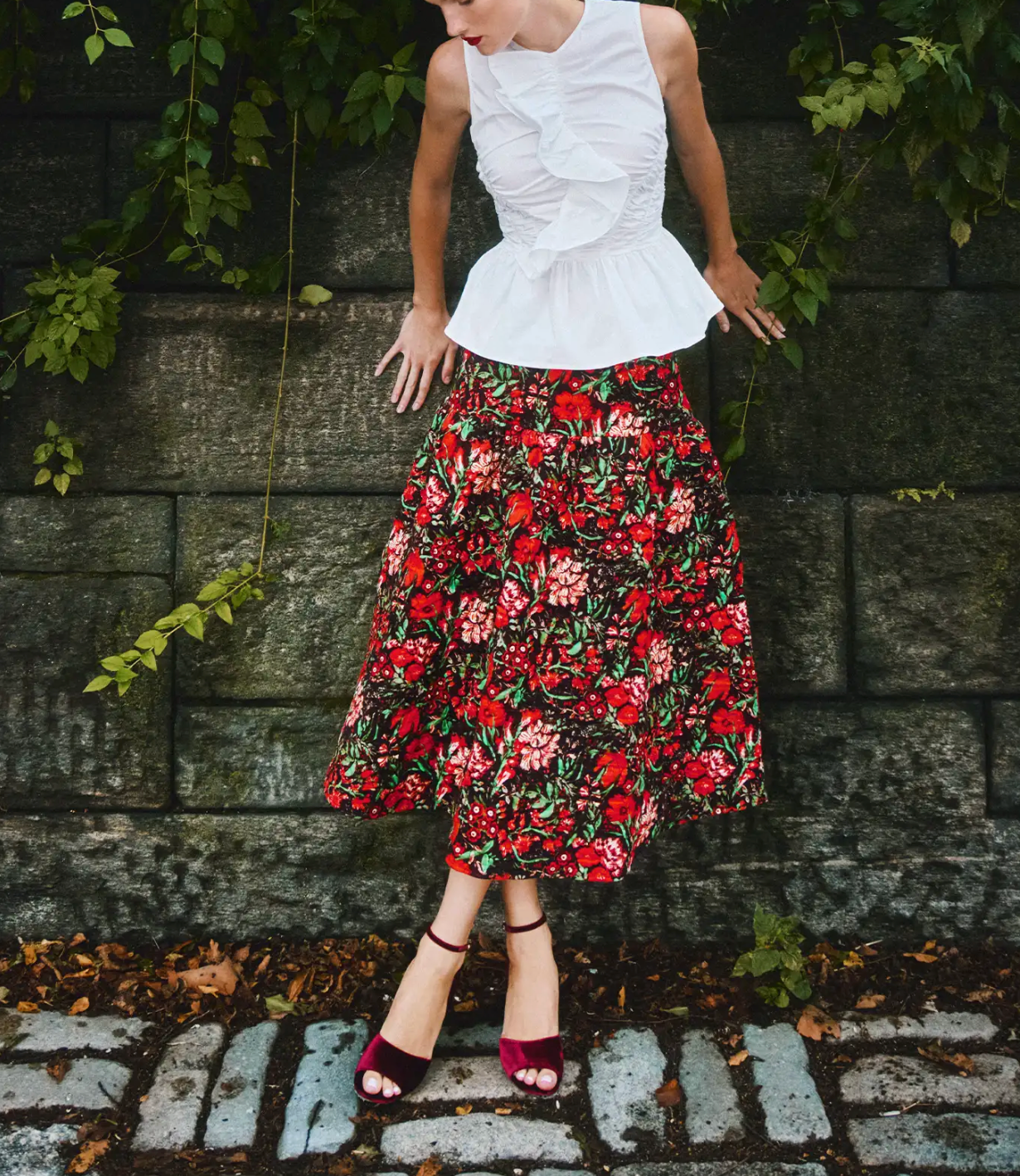 Remy Skirt - Holiday Floral
