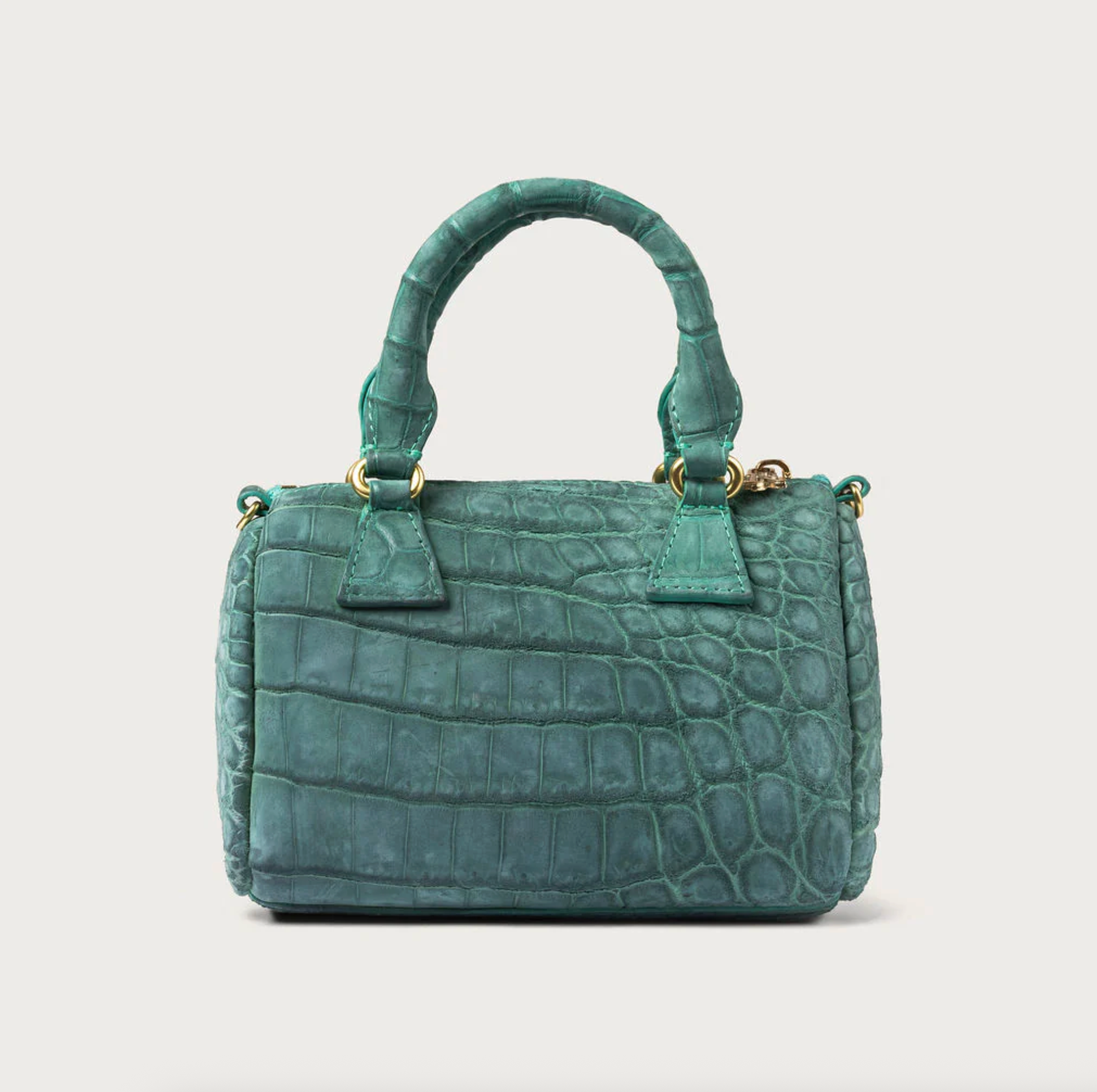 Ella Nile Crocodile Turquoise Nubuck