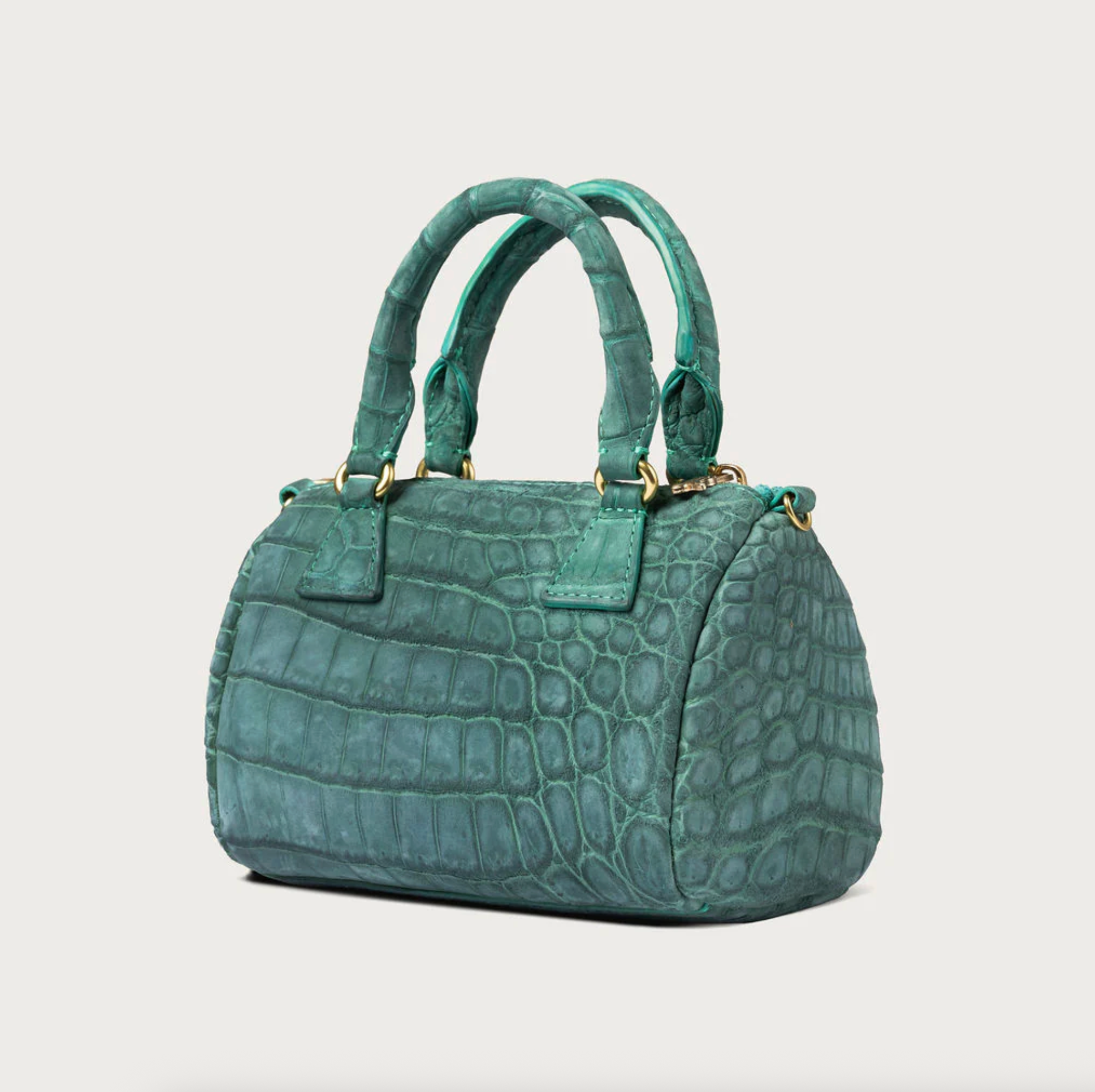 Ella Nile Crocodile Turquoise Nubuck