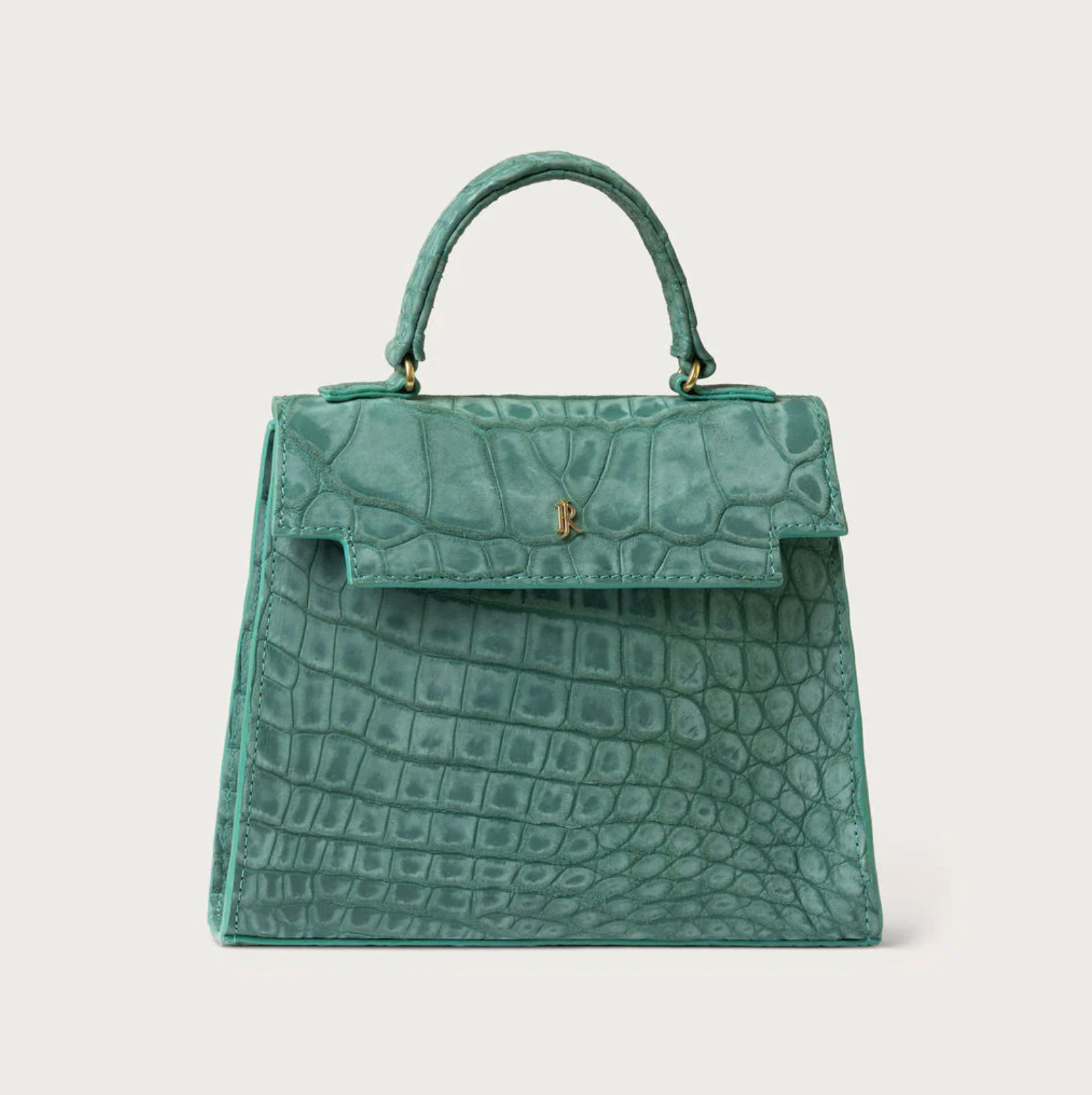 Eleanor Nile Crocodile Turquoise Nubuck