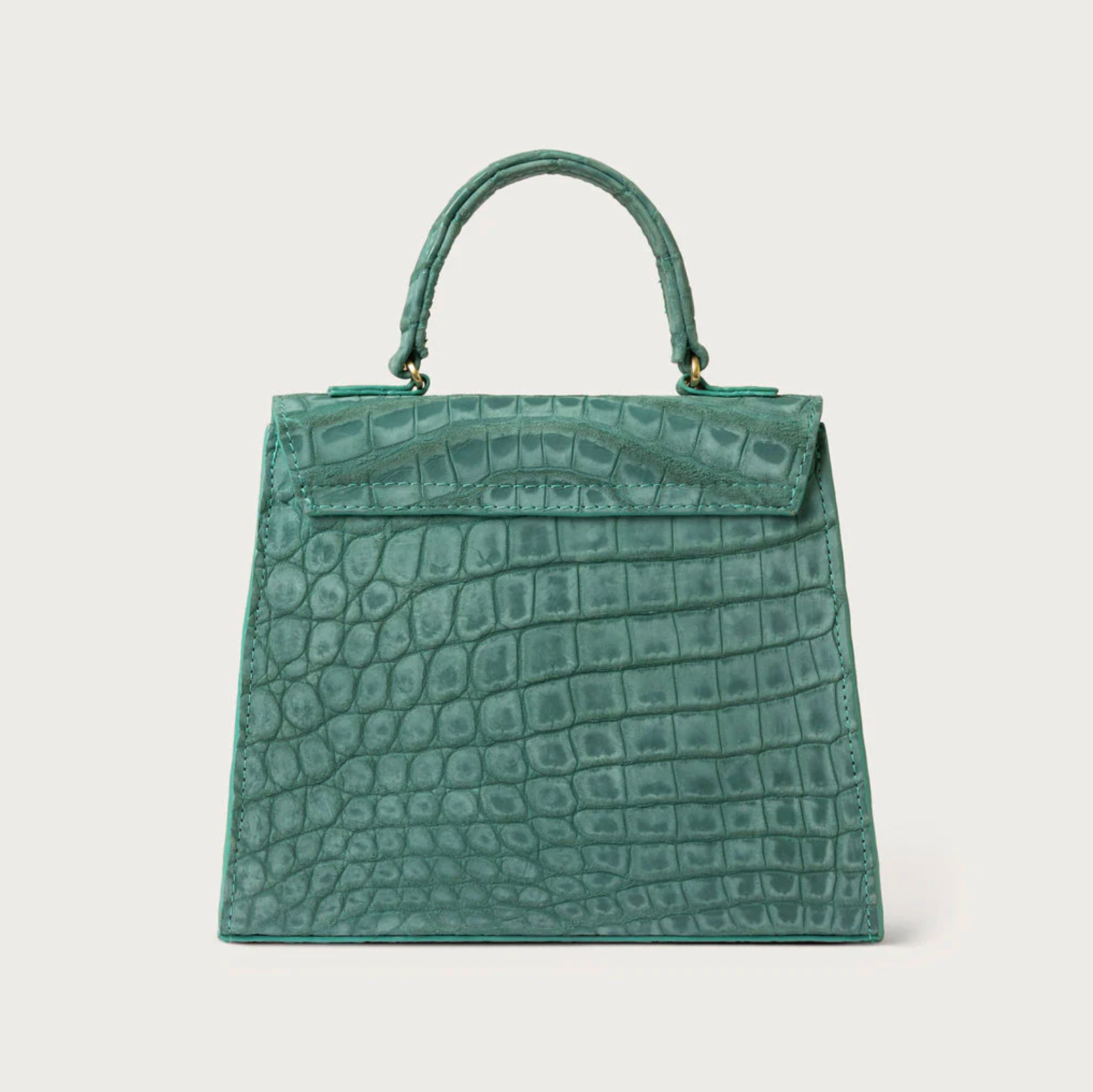 Eleanor Nile Crocodile Turquoise Nubuck