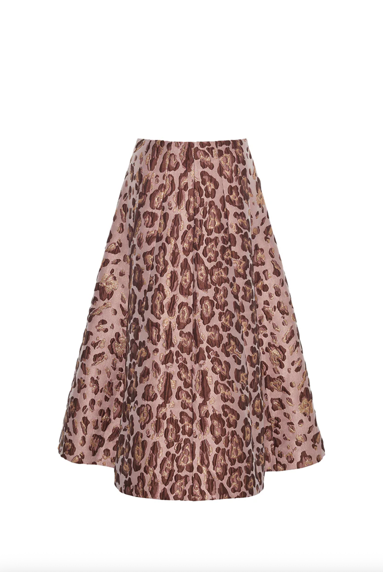 Mimosa Skirt - Painted Animal Blush Metallic Jacquard