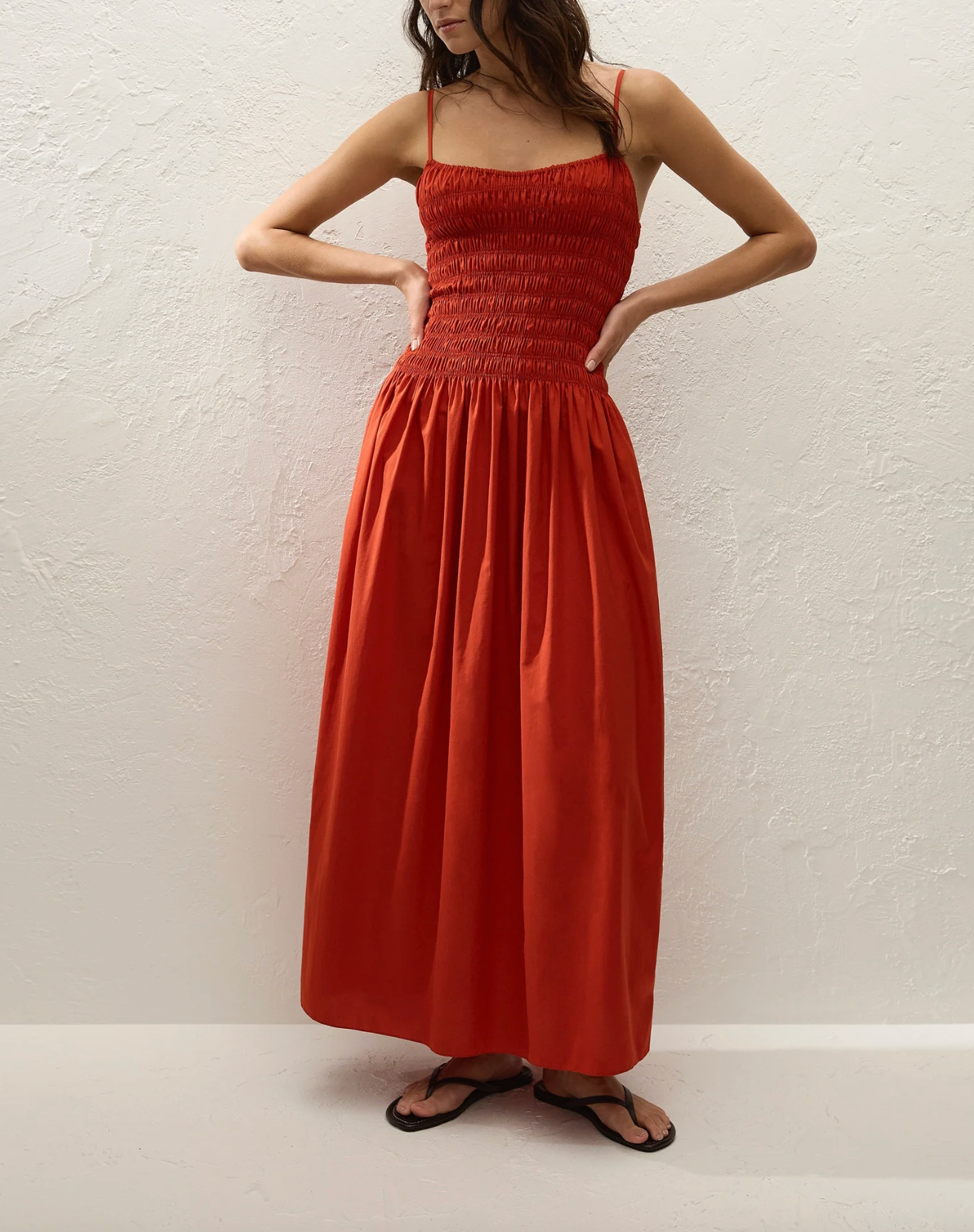 Araceli Maxi Dress - Dusty Tomato
