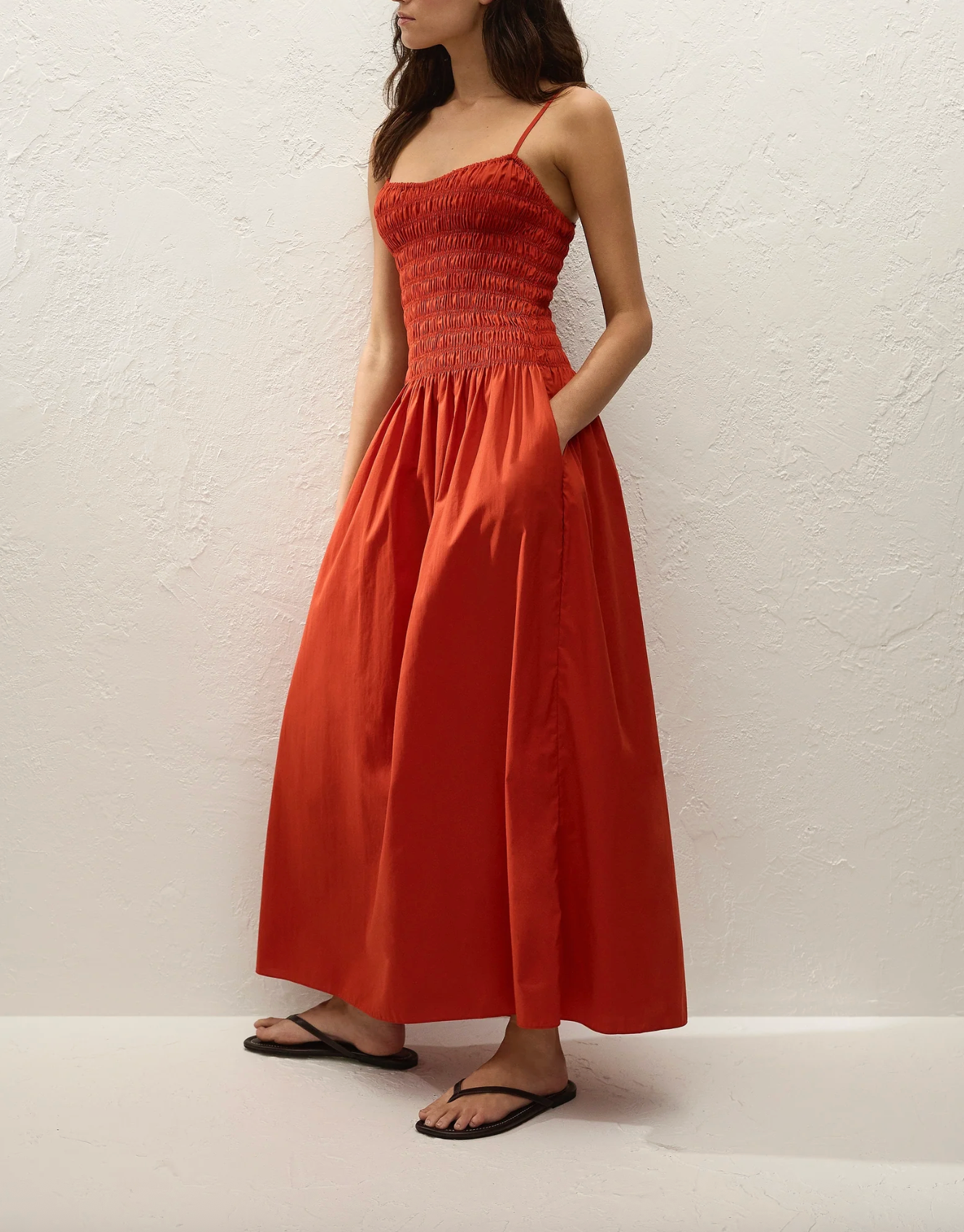 Araceli Maxi Dress - Dusty Tomato