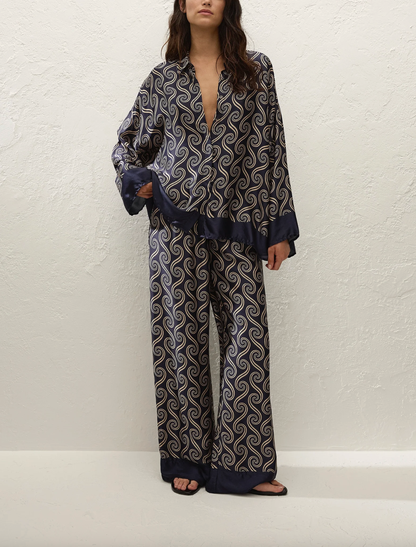 Cora Shirt - Juanita Swirl - Indigo