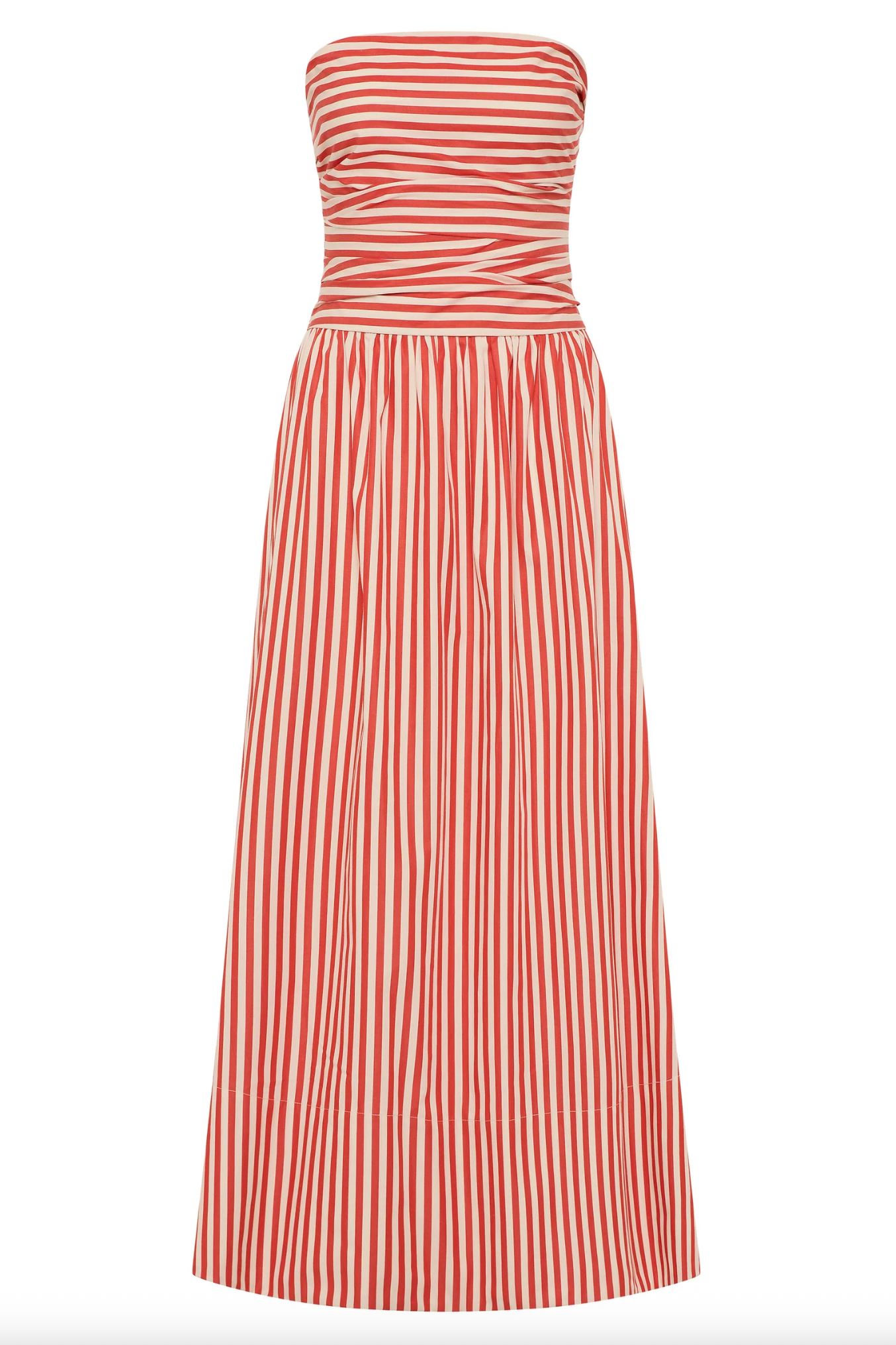Vera Maxi Dress - Orozco Stripe - Dusty Tomato