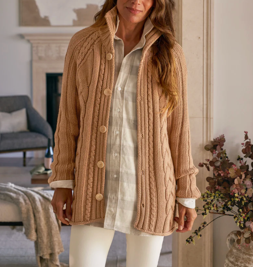 Cotswolds Cardigan - Camel