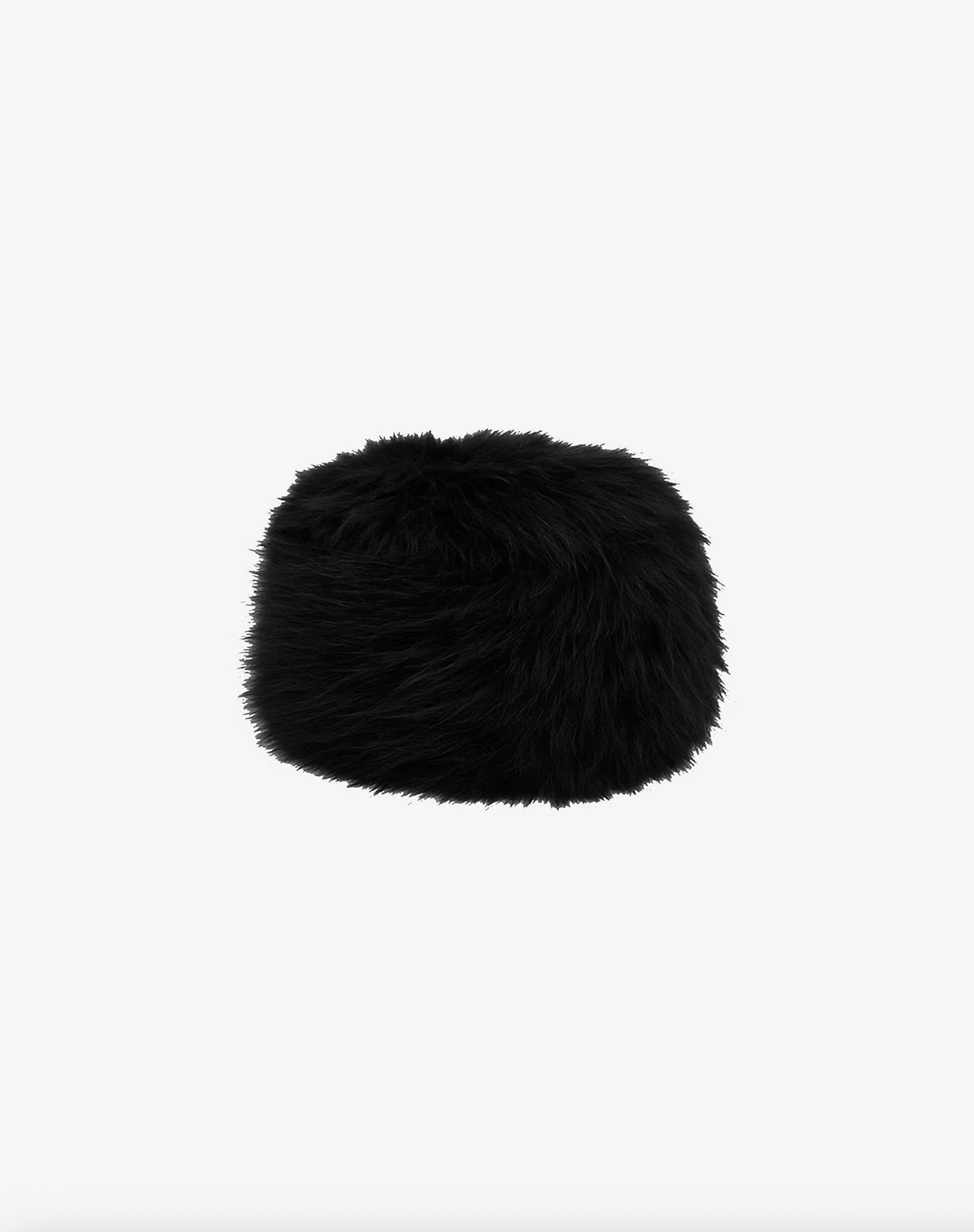 Margot Sable Pillbox Hat - Noir