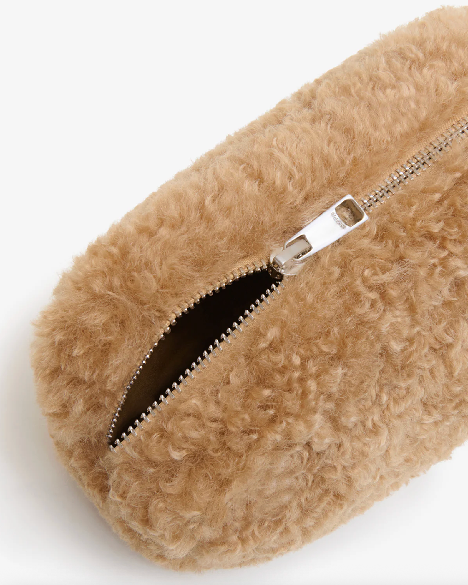 Noor Bouclette Pochette - Camel