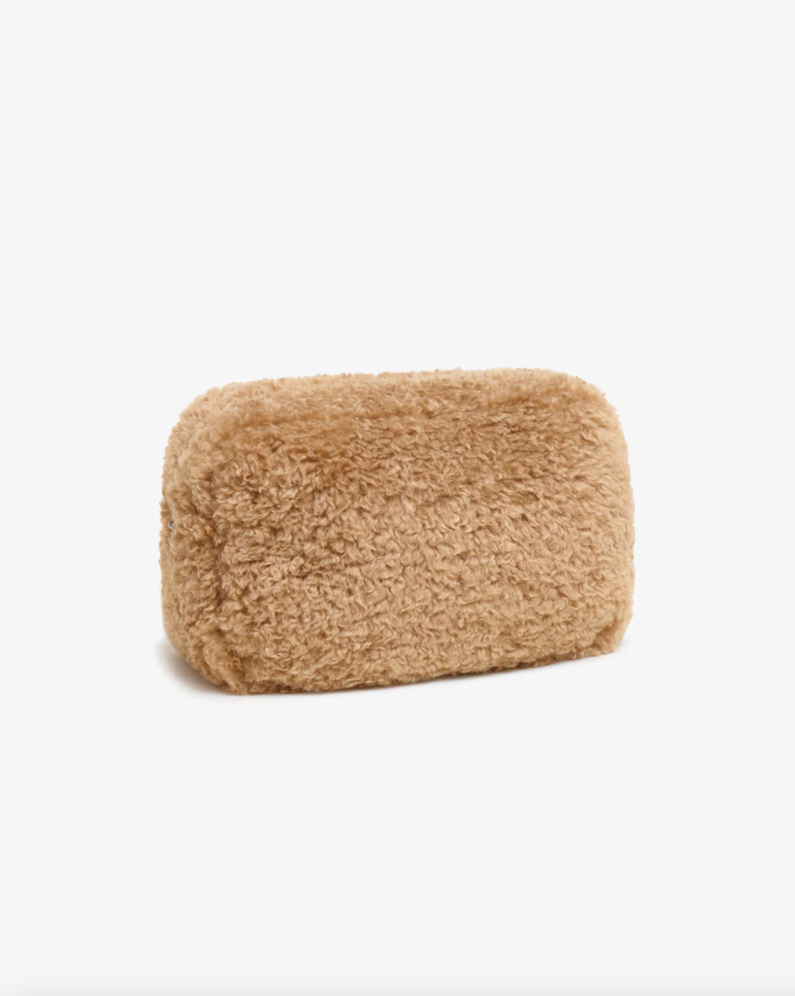 Jumbo Noor Shearling Pochette - Camel