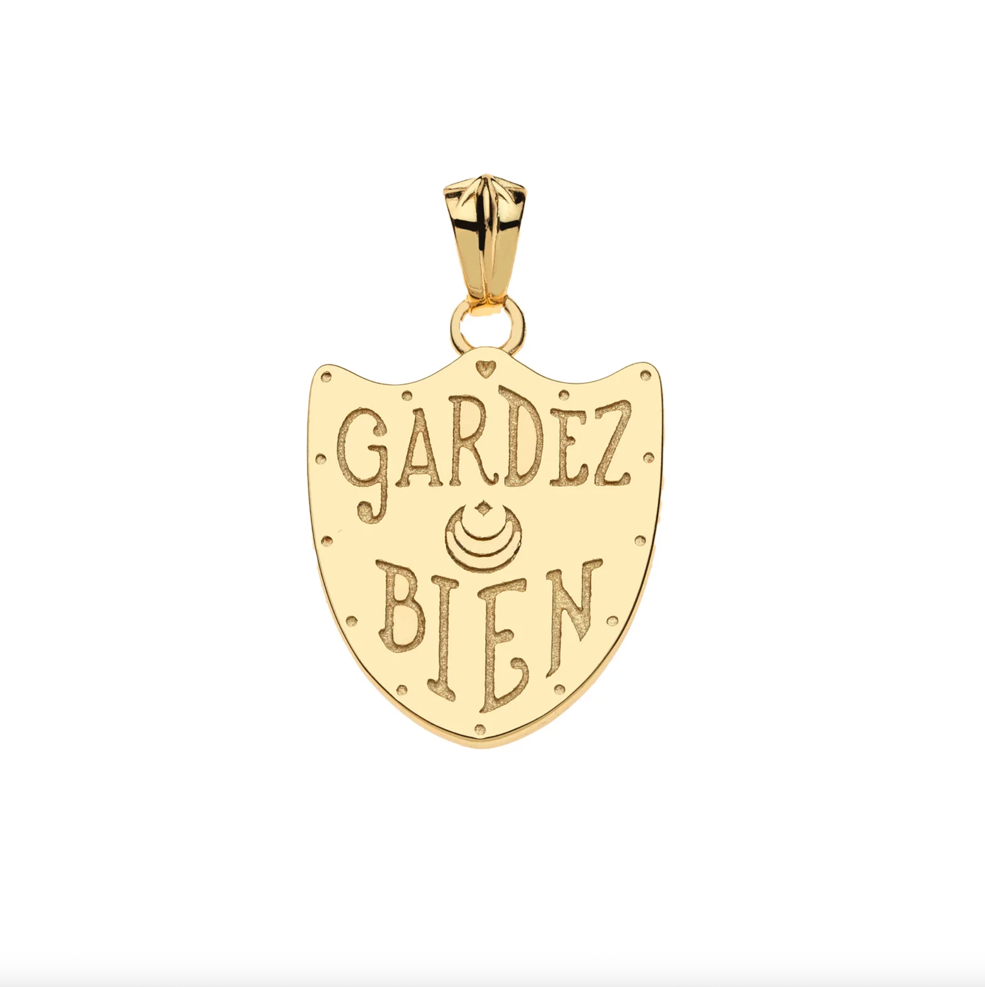 PROTECT Shield Pendant on 16-18" Classic Rolo Chain