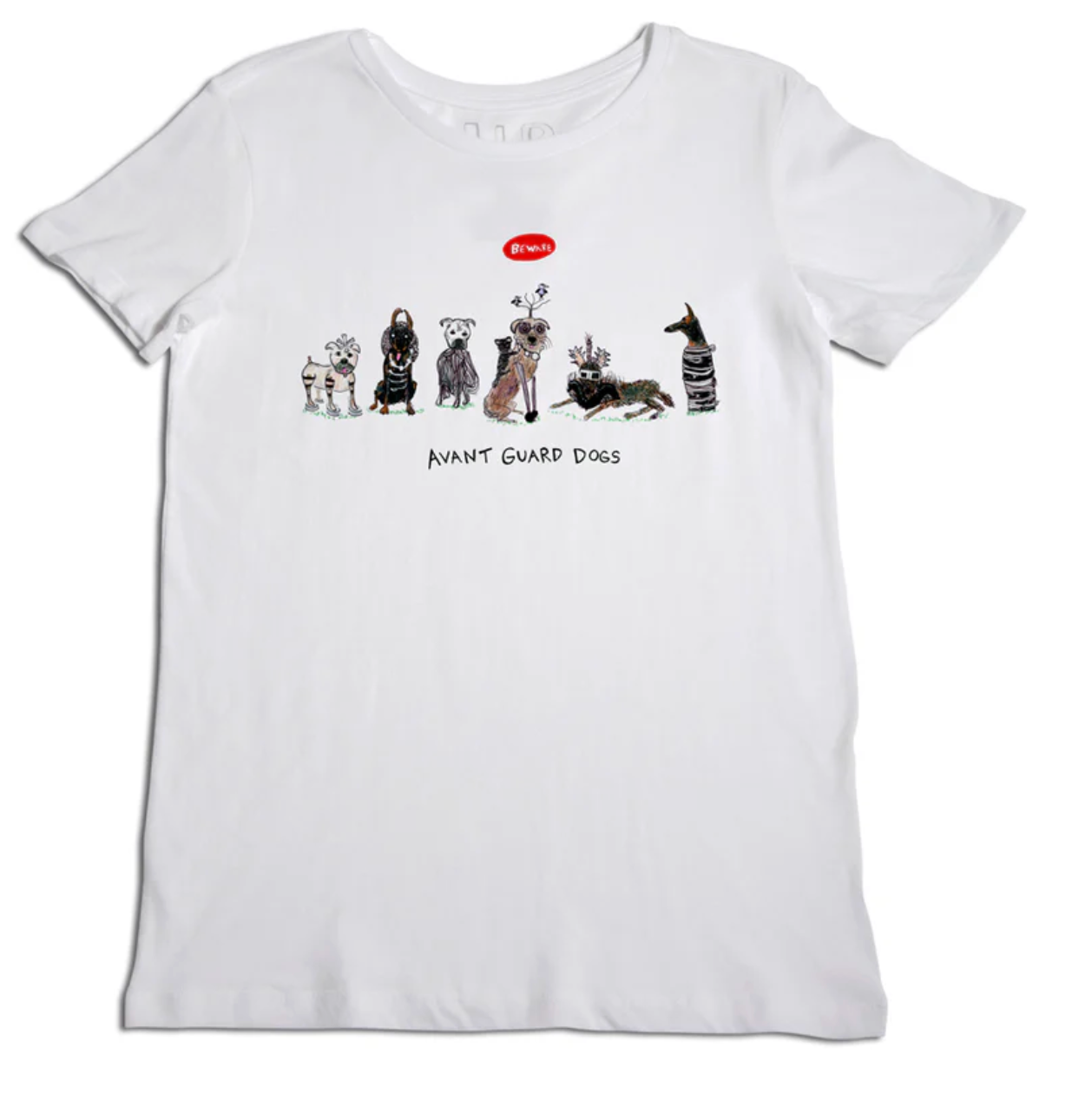 Avant Guard Dogs Womens T-shirt - white