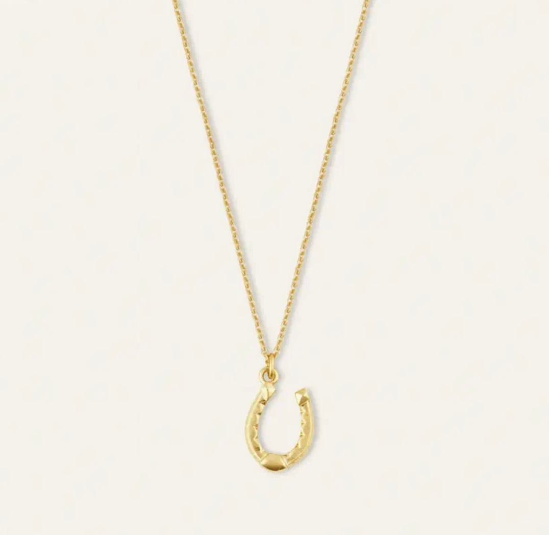 Dainty Necklace-Small Fortuna Horseshoe Charm