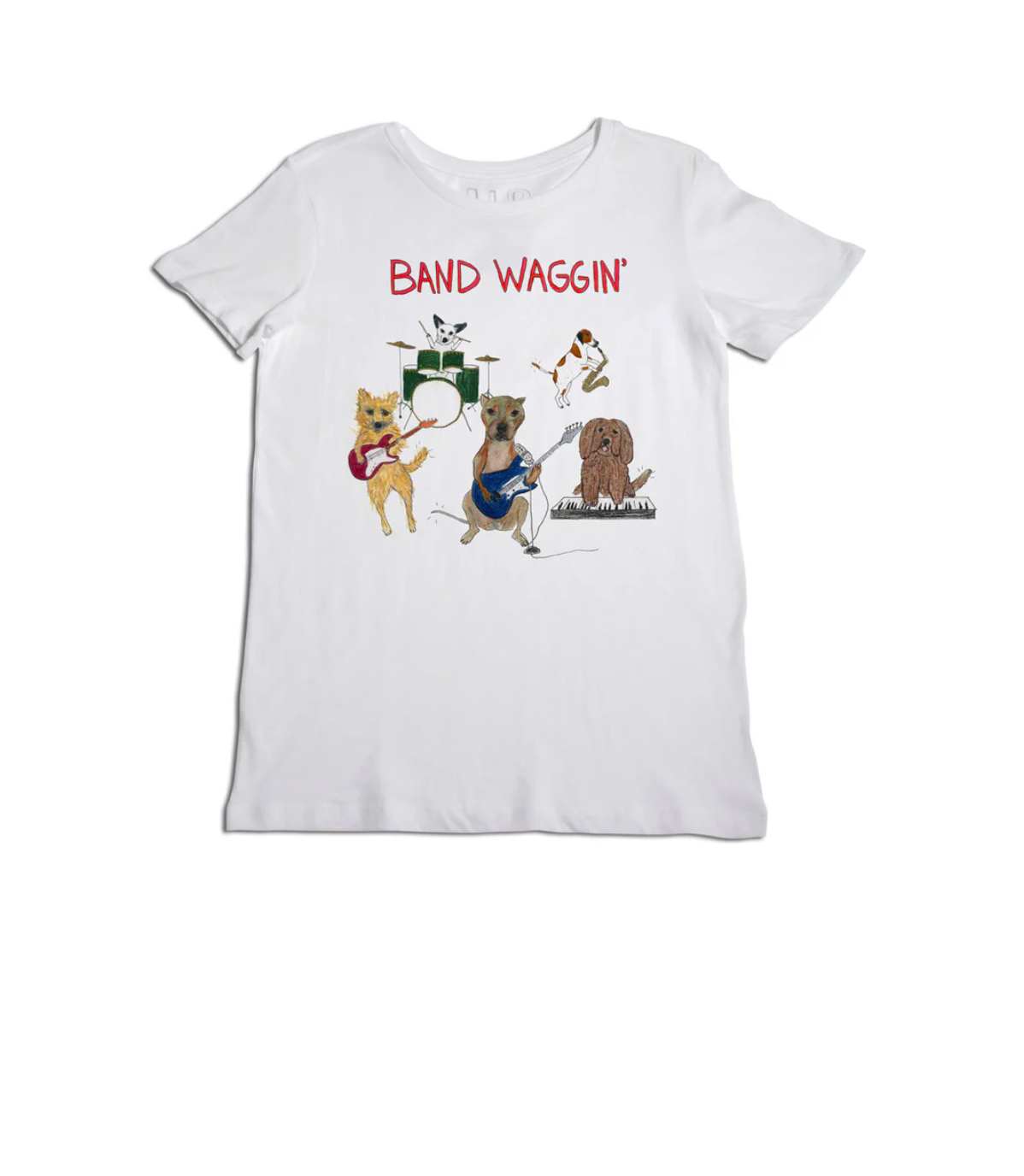 Band Waggin' Womens T-Shirt - White
