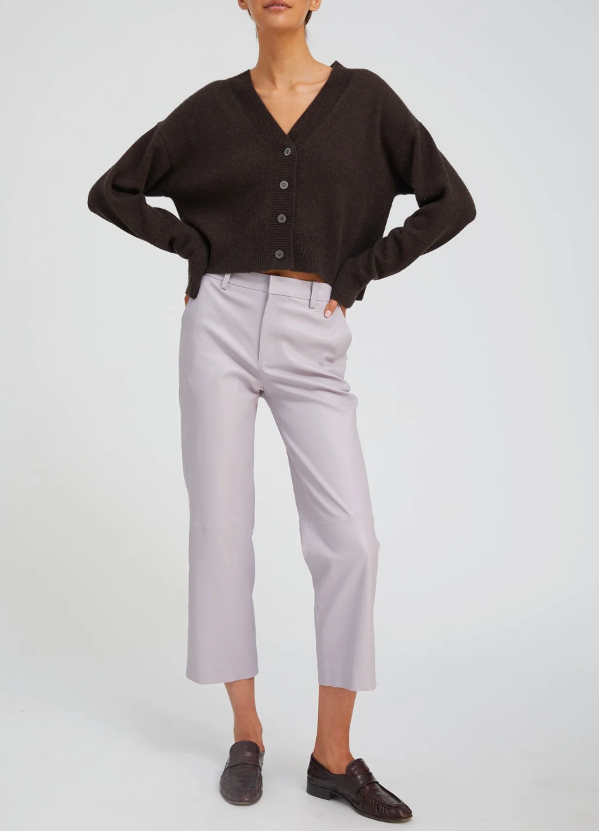 Cropped Baggy Trousers - Lavender