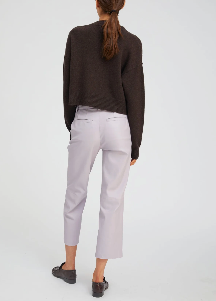Cropped Baggy Trousers - Lavender