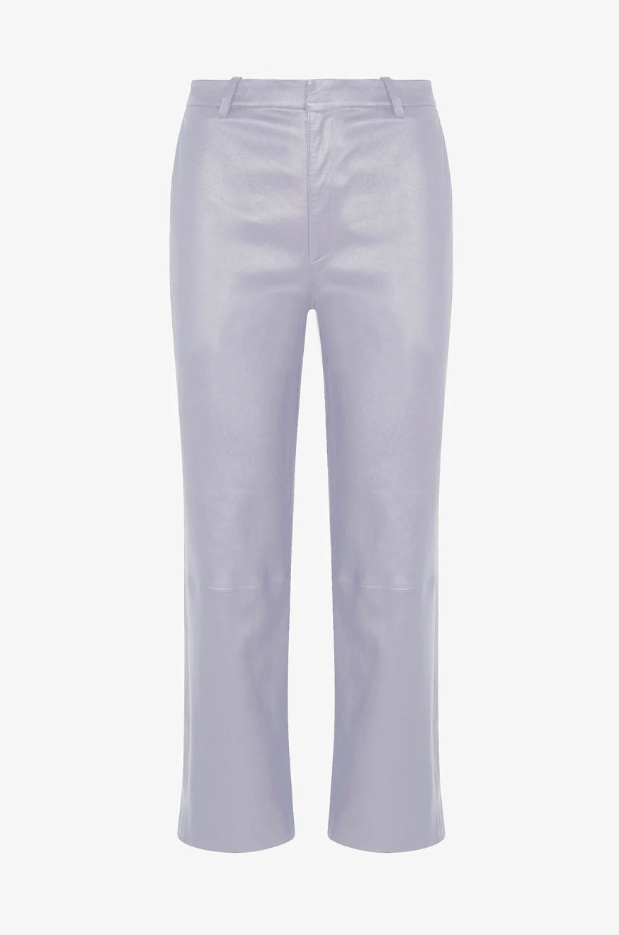 Cropped Baggy Trousers - Lavender