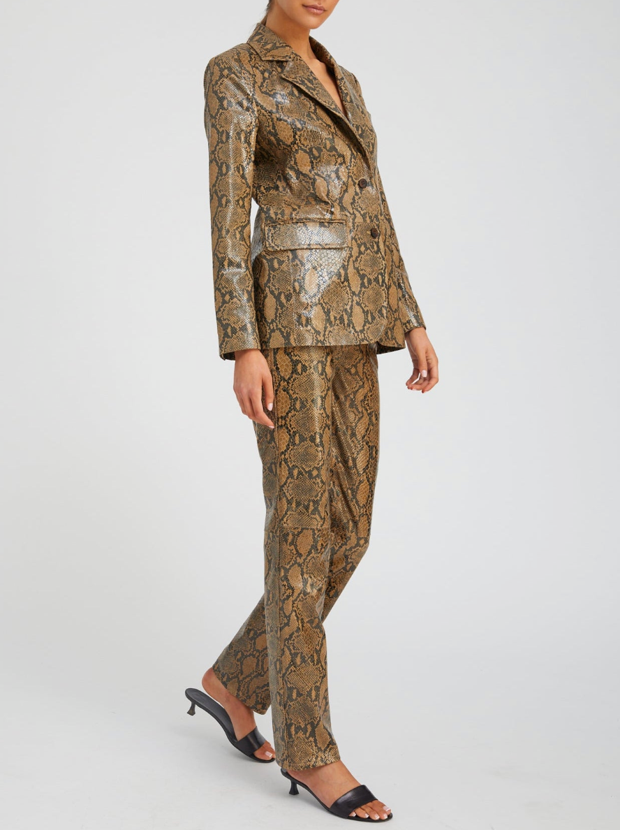 Classic Blazer - Tan Python