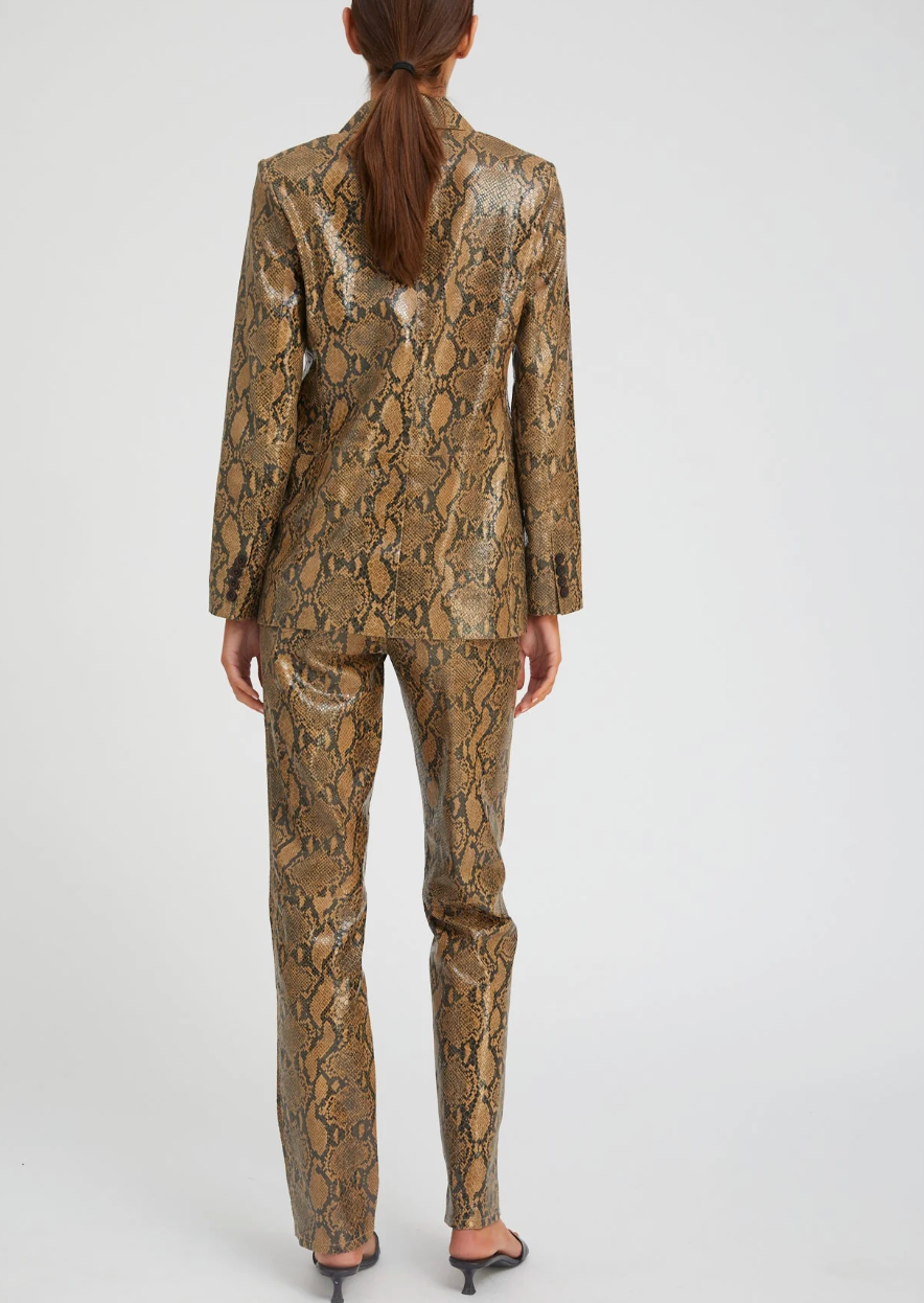 Classic Blazer - Tan Python