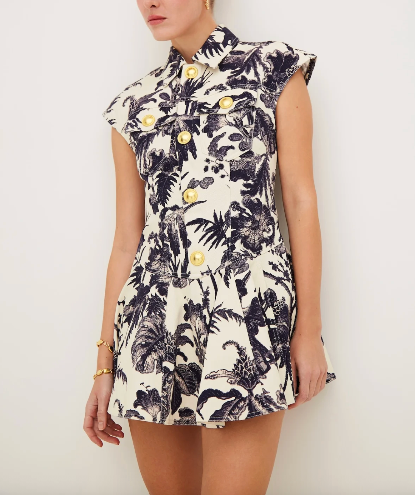 Ryce Dress - Fauna Floral Navy