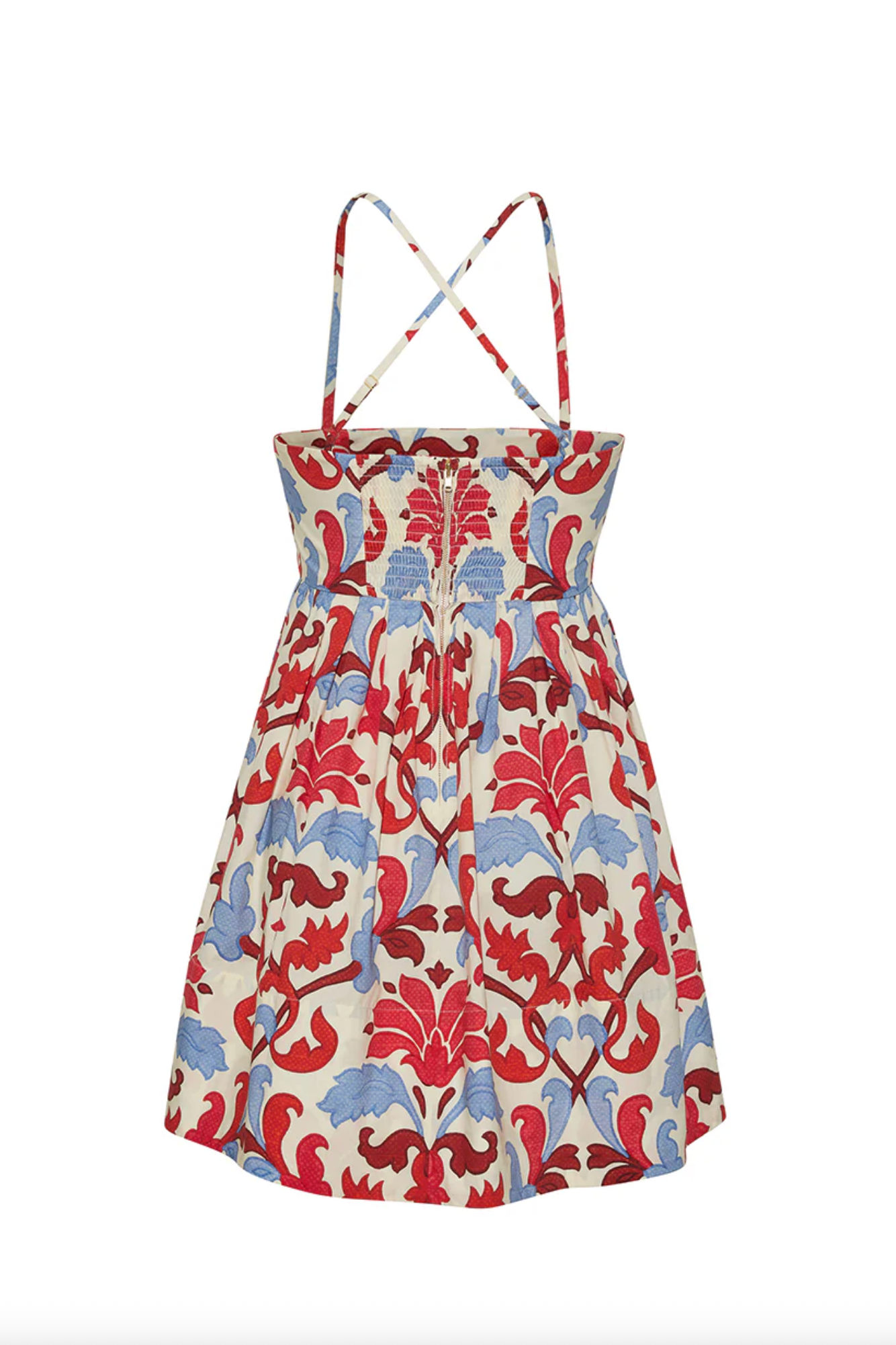 Leo Mini Dress - Fluer Crest Ivory