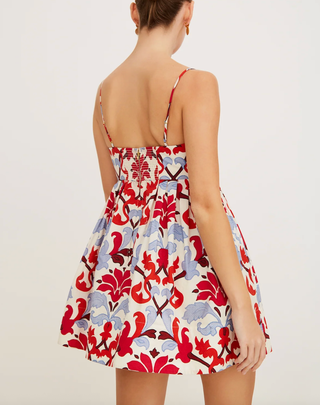 Leo Mini Dress - Fluer Crest Ivory