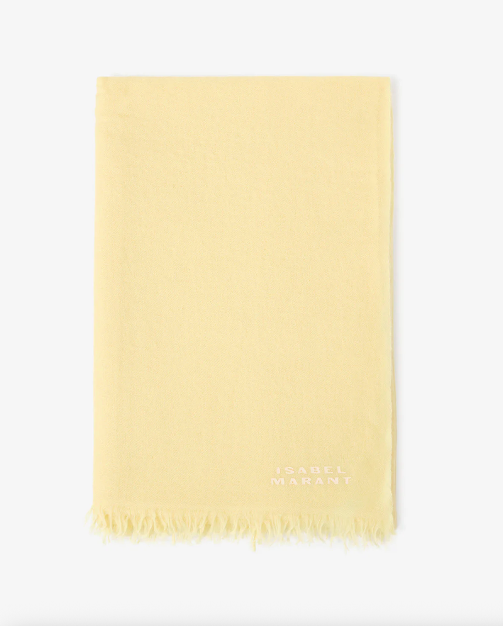 Alette Cashmere Stole - Pale Yellow