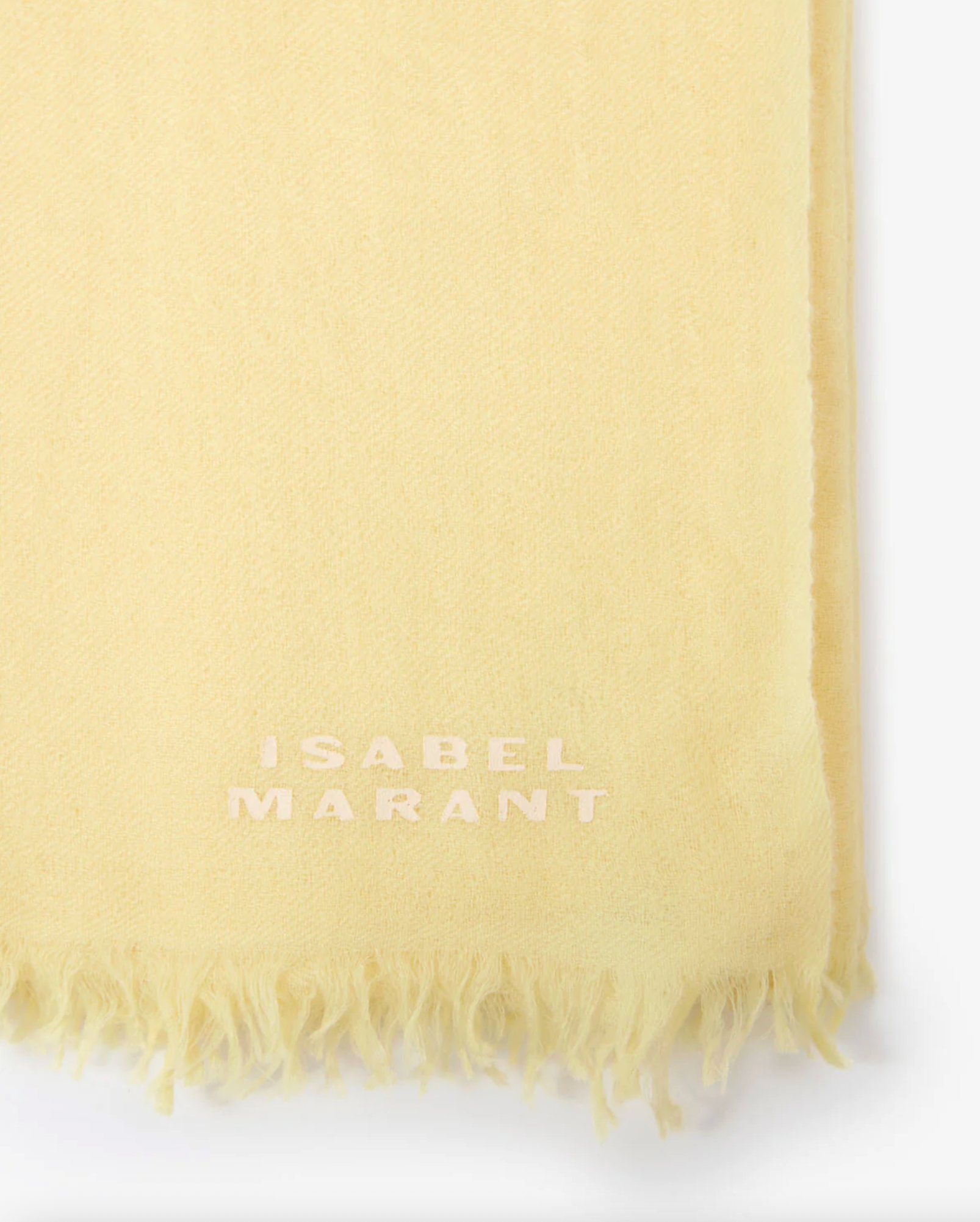Alette Cashmere Stole - Pale Yellow