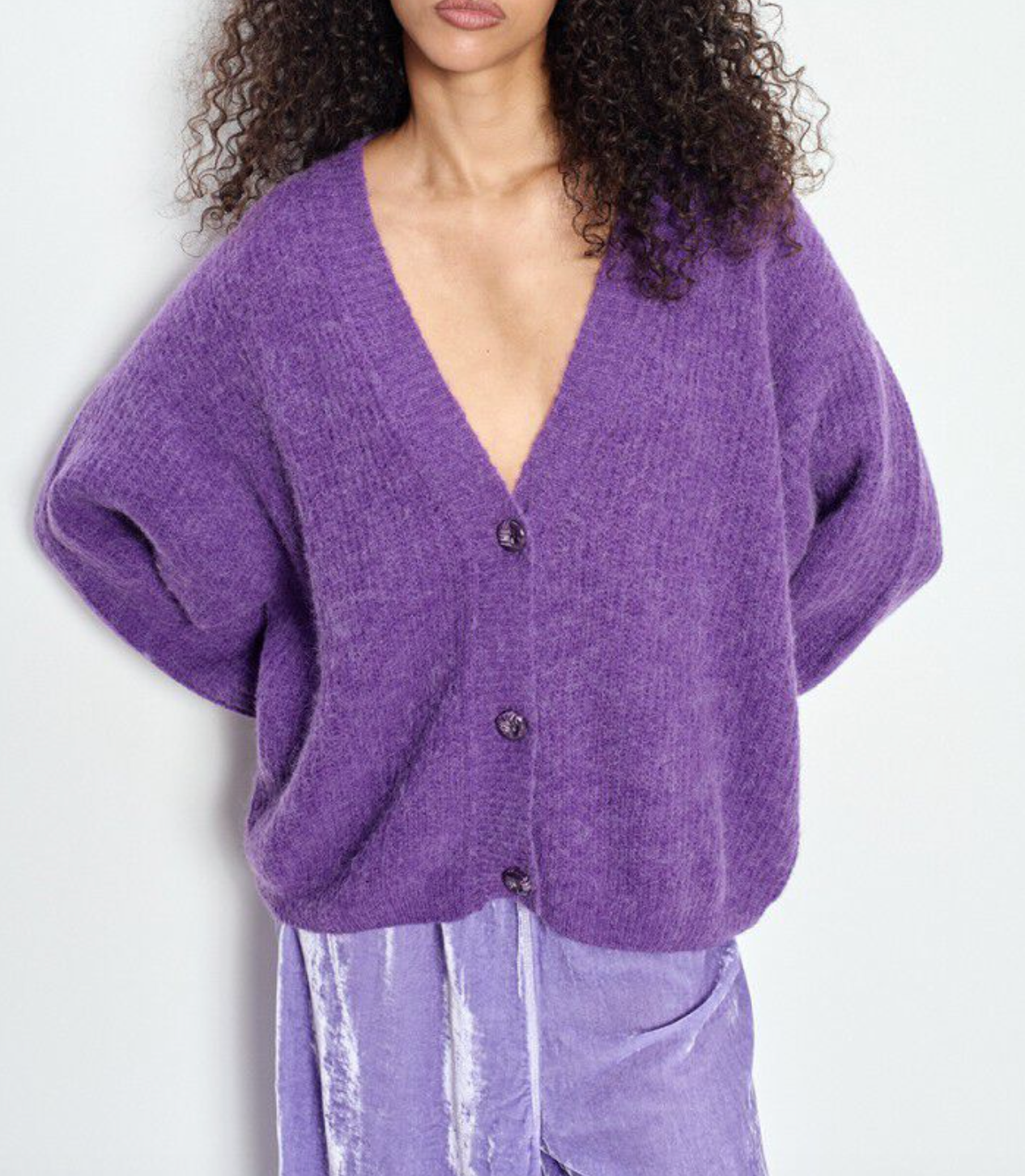 East 19PE Cardigan - Cosmos Chine