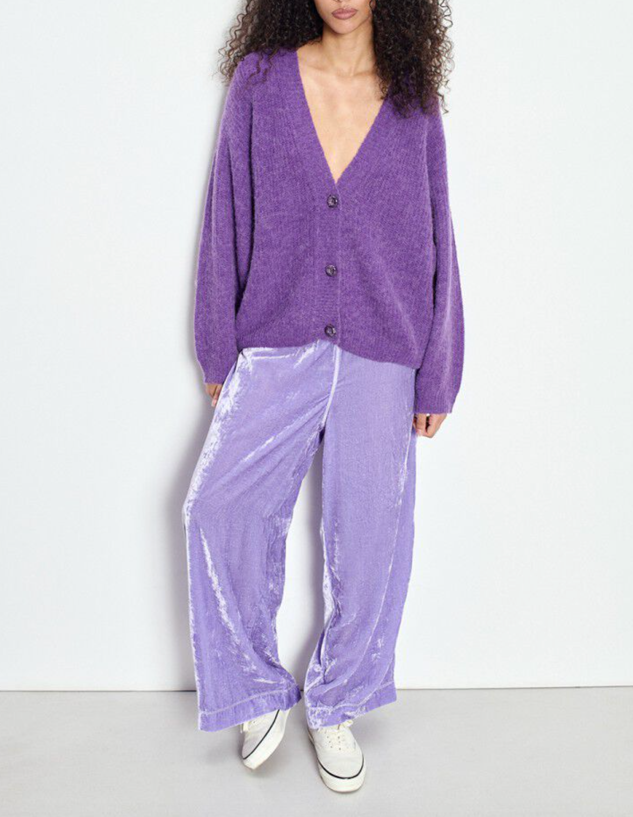 East 19PE Cardigan - Cosmos Chine