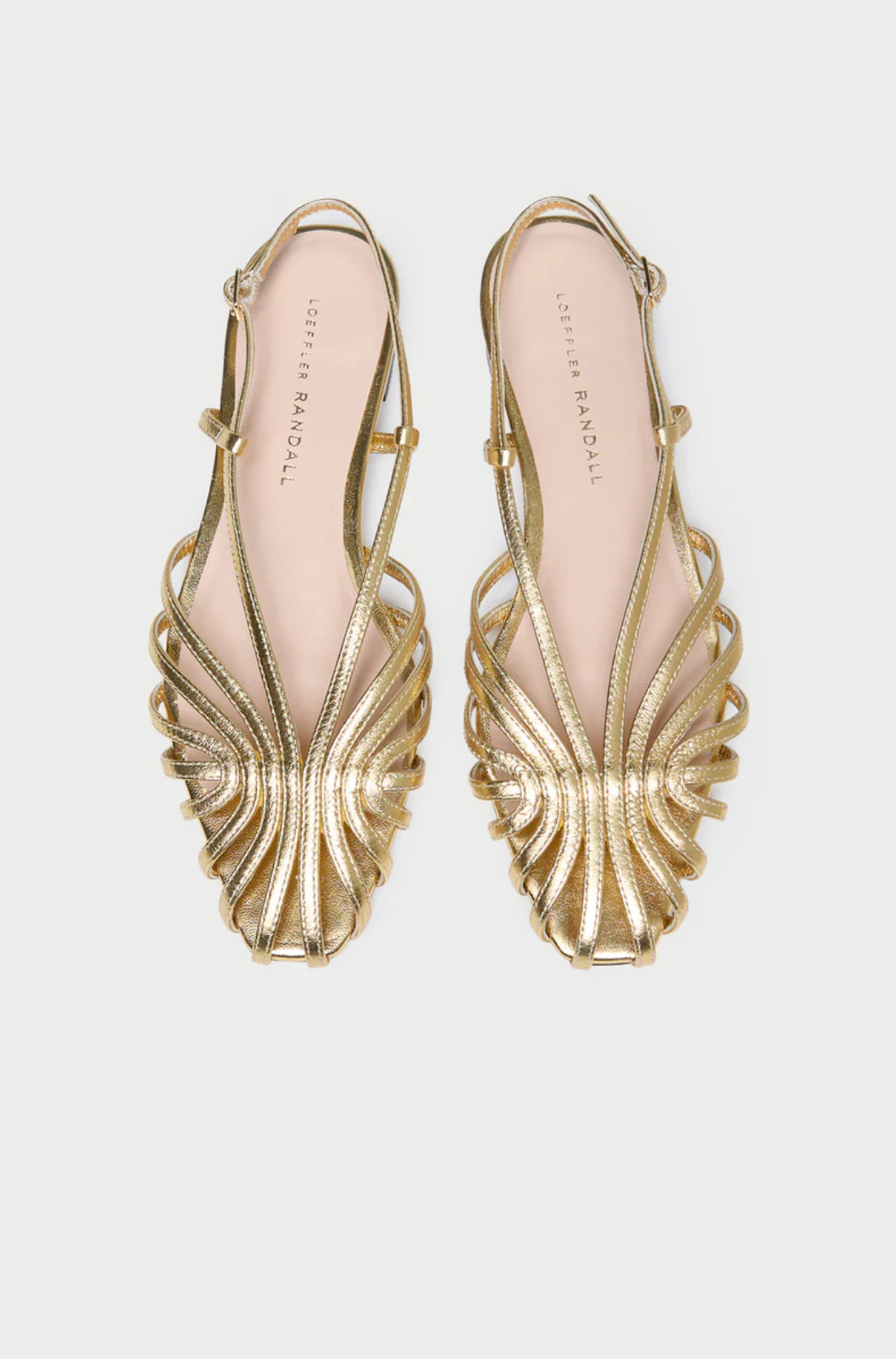 Devon Lattice Slingback Sandal - Gold