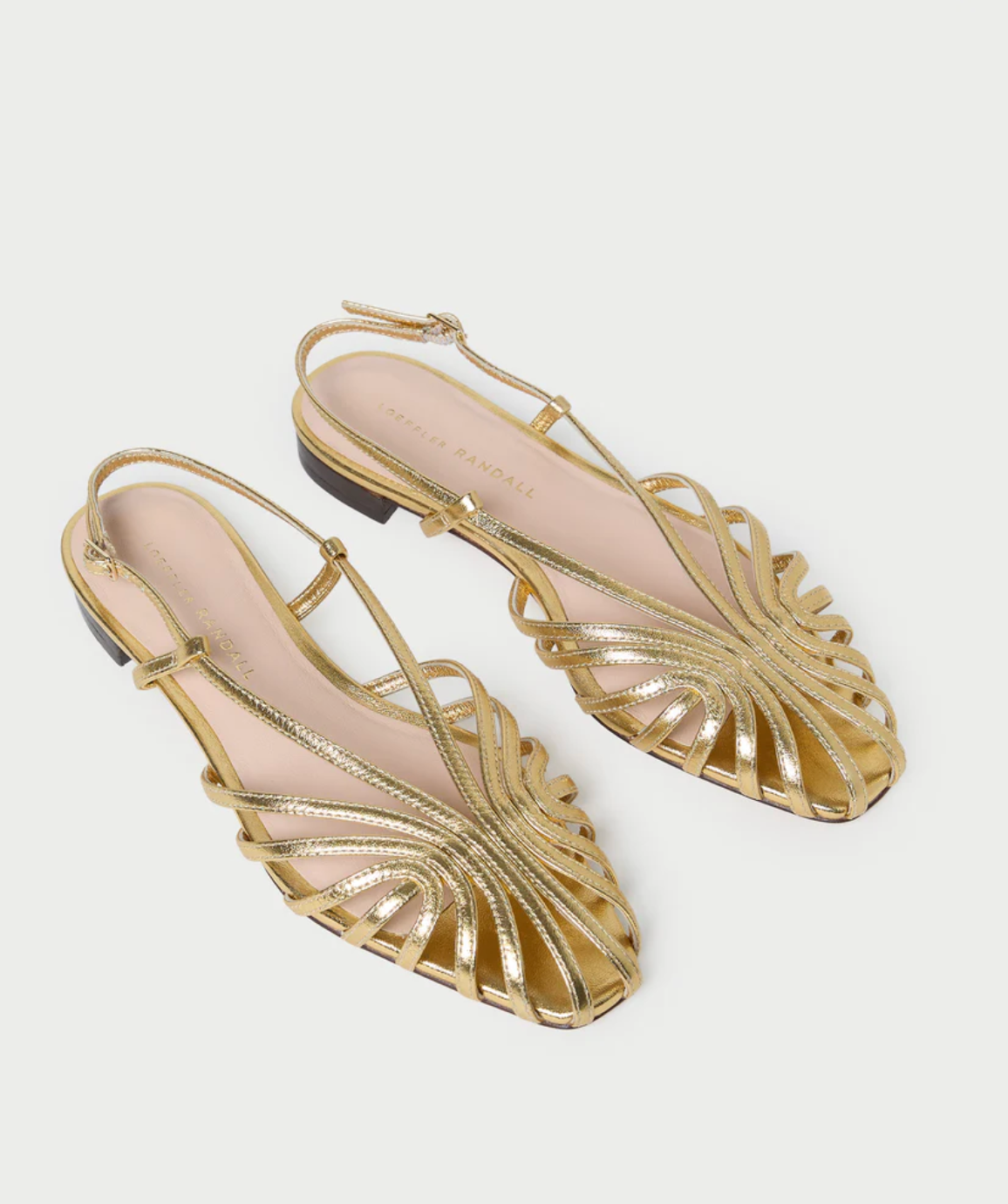 Devon Lattice Slingback Sandal - Gold