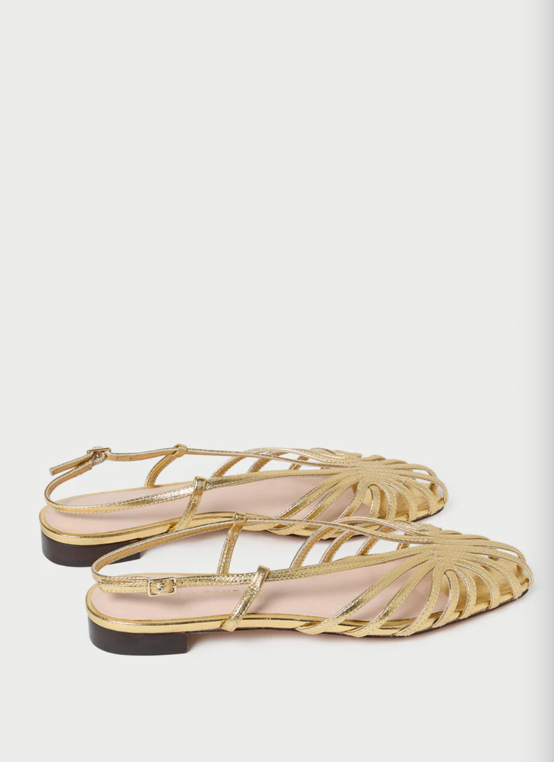 Devon Lattice Slingback Sandal - Gold