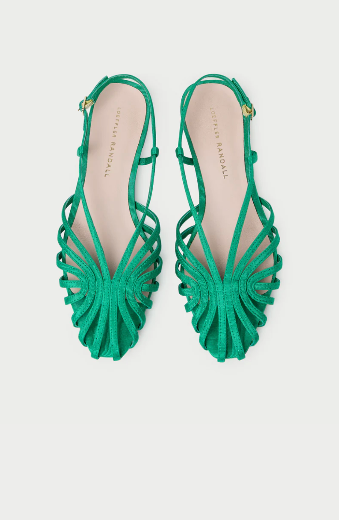 Devon Lattice Slingback Sandal - Bright Green