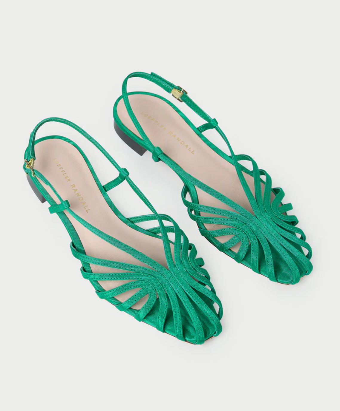 Devon Lattice Slingback Sandal - Bright Green