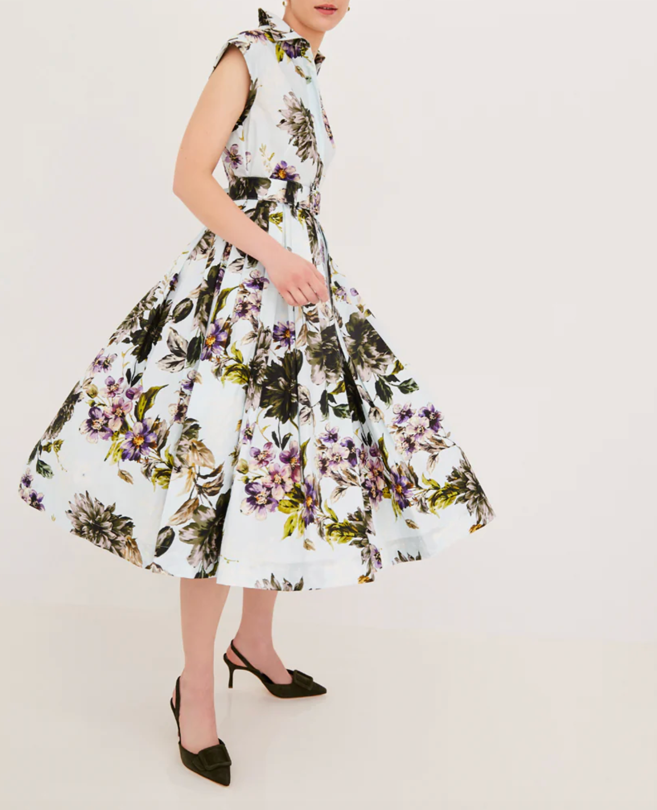 Octavia Dress - Margaux Bloom Blue